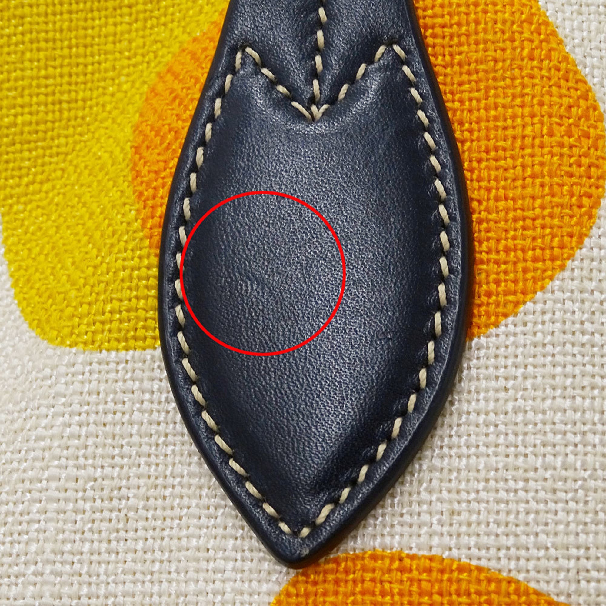 Miu Miu Multi-Color Orange Canvas Tote Bag (Pre-Owned)