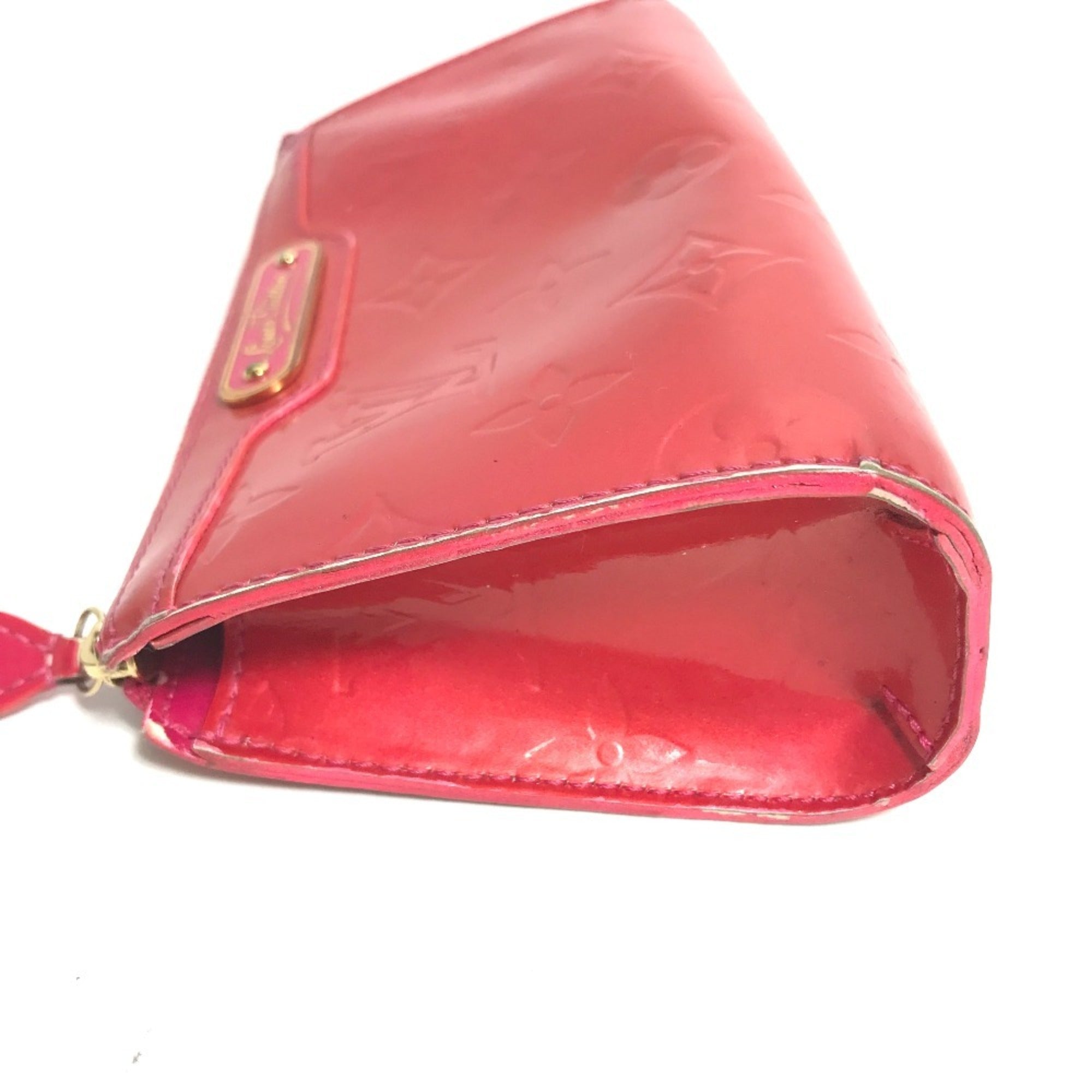 Louis Vuitton Pink Rose Pop Patent Leather Pouch Wash Bag (Pre-Owned)