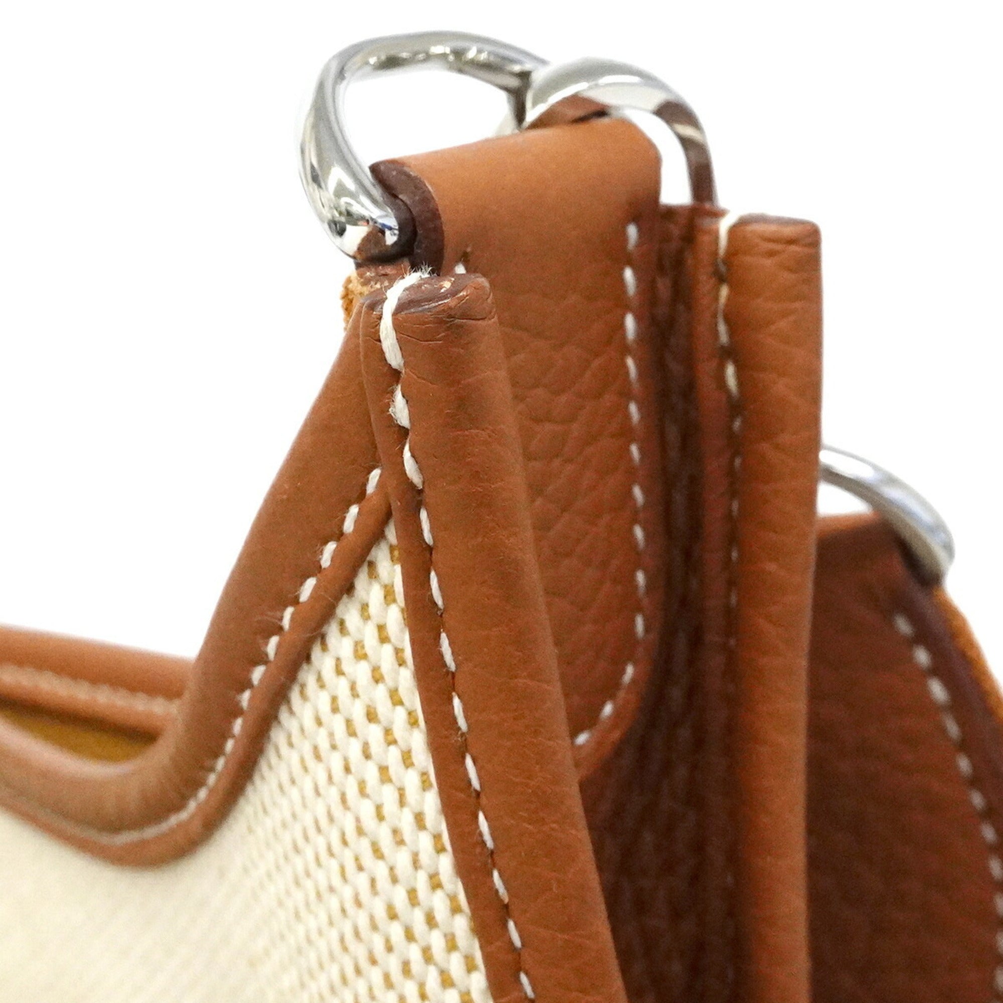 Hermes Gold Toile H Shoulder Bag (Pre-Owned)