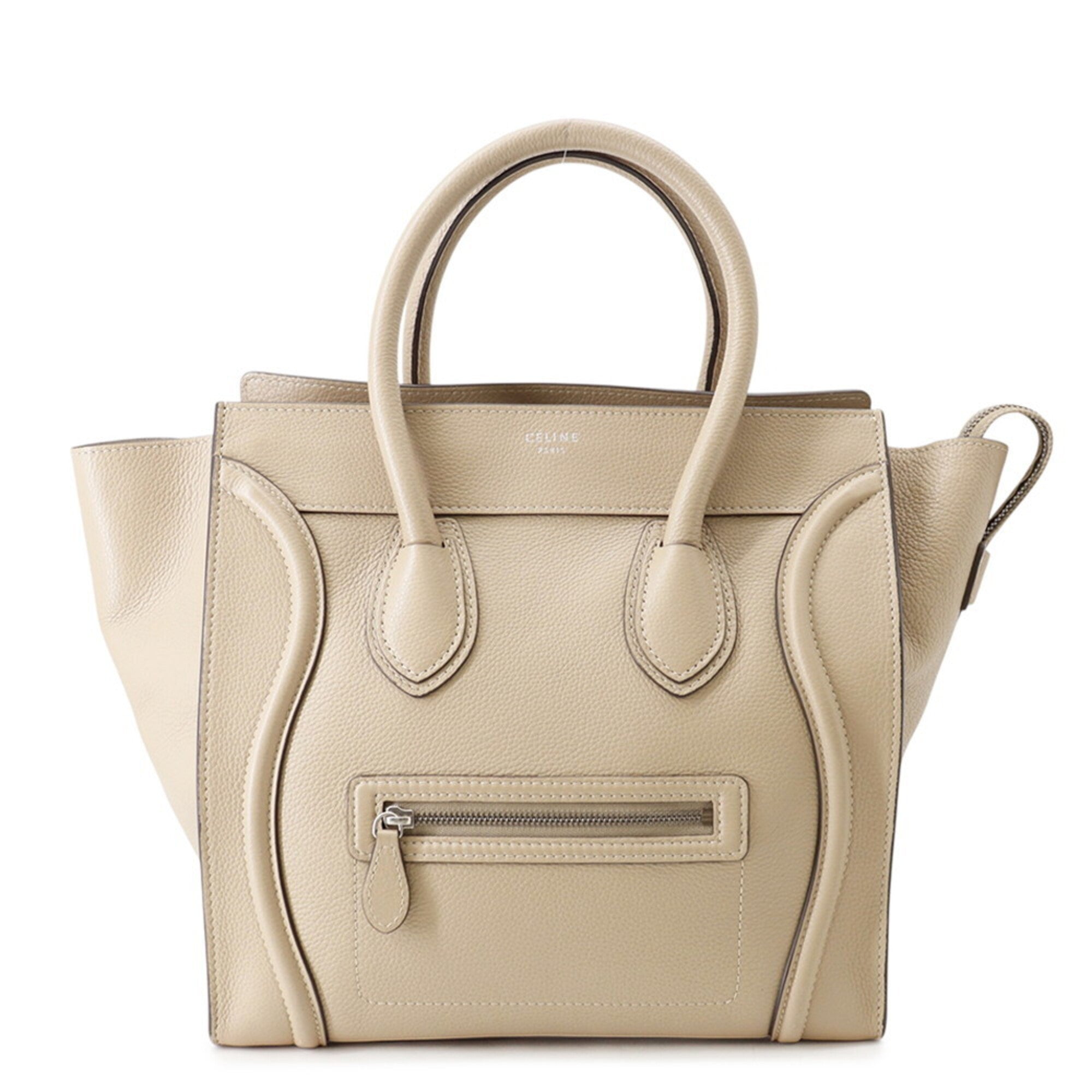 Celine Beige Leather Handbag (Pre-Owned)