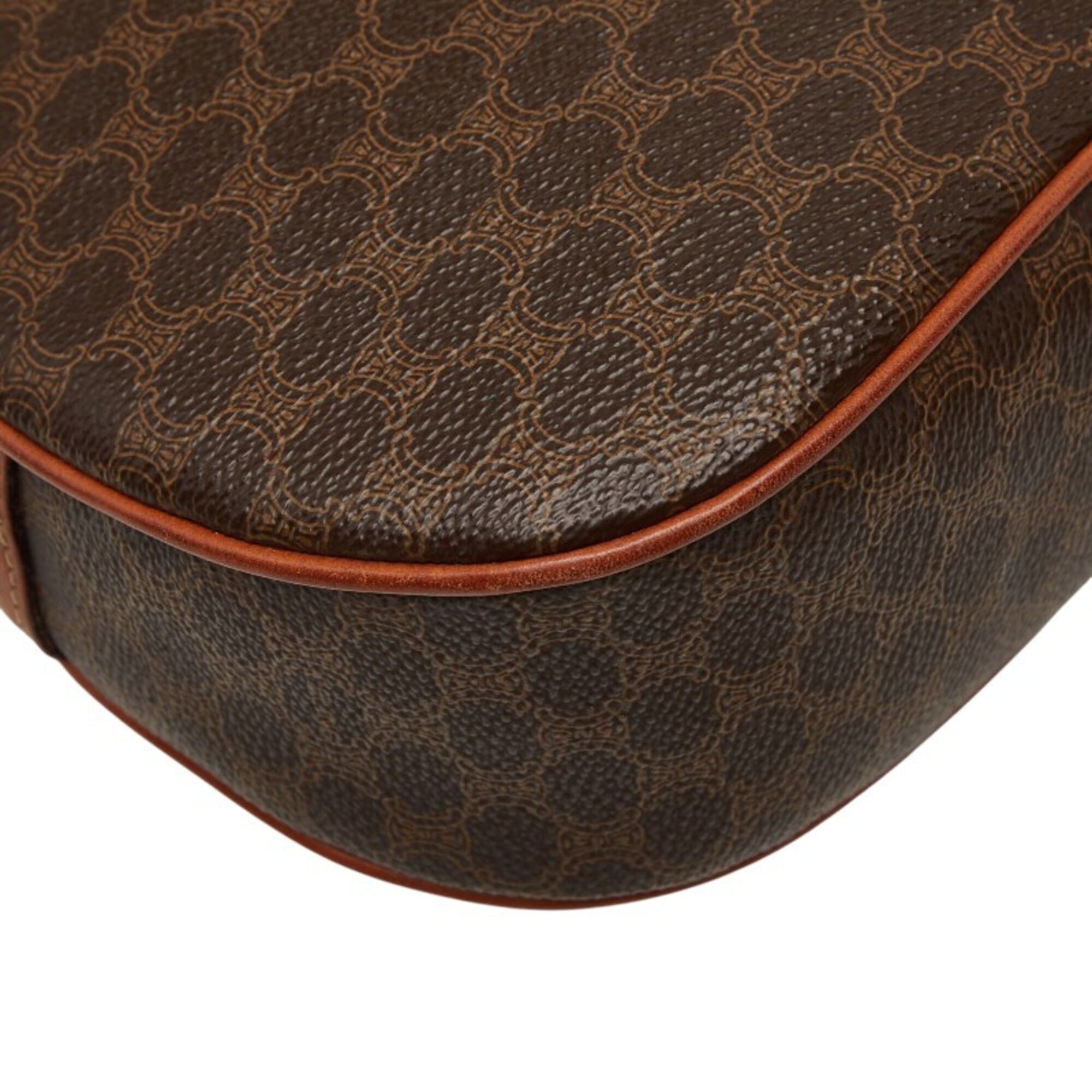 Celine Brown Pvc Leather Shoulder Bag (Pre-Owned)