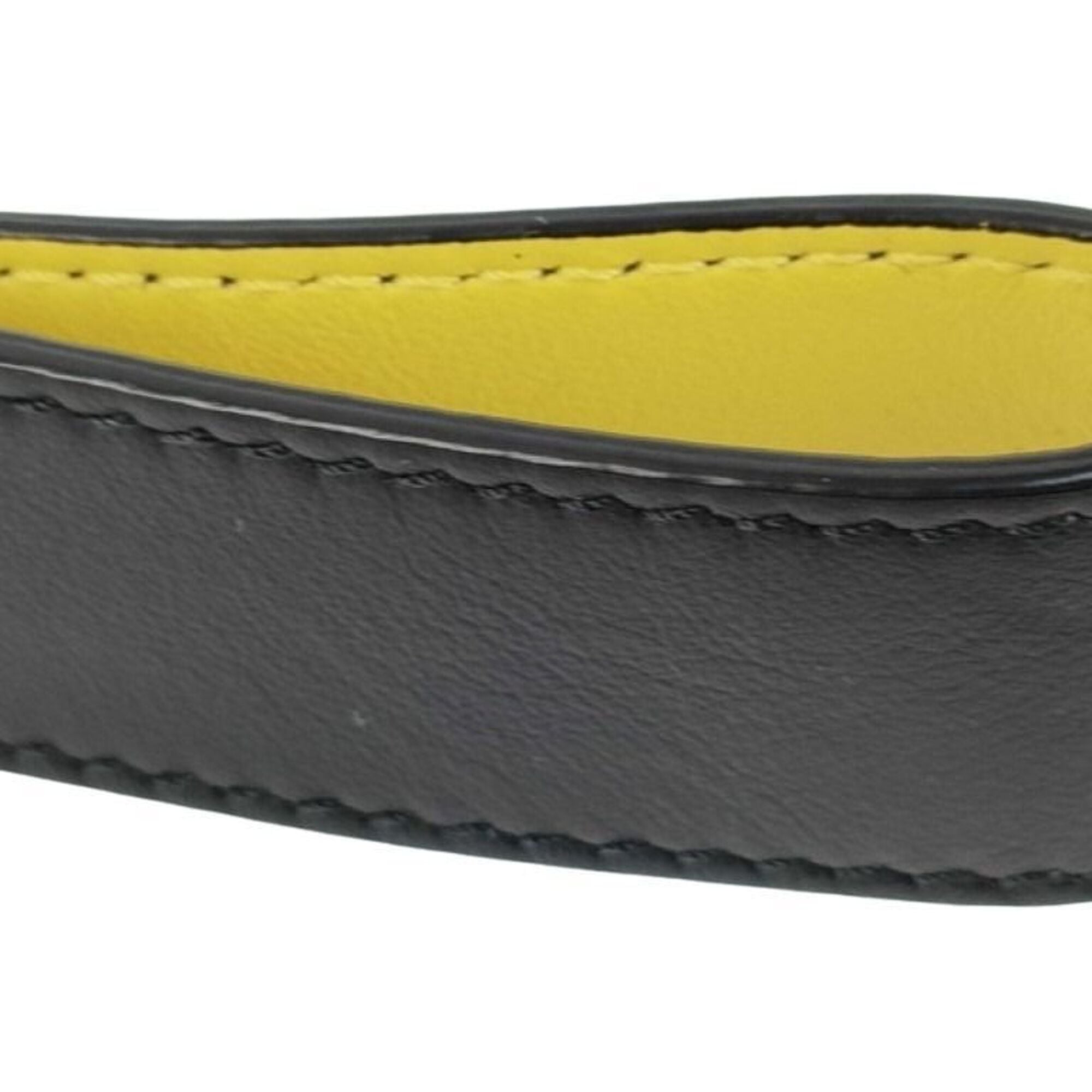 Fendi Black Yellow Leather Clutch Bag (Pre-Owned)