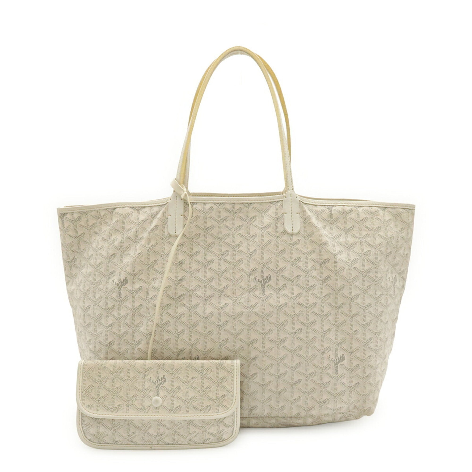 Goyard Black Brown White Yellow Coated Canvas Pouch Shoulder Bag Tote Bag (Pre-Owned)
