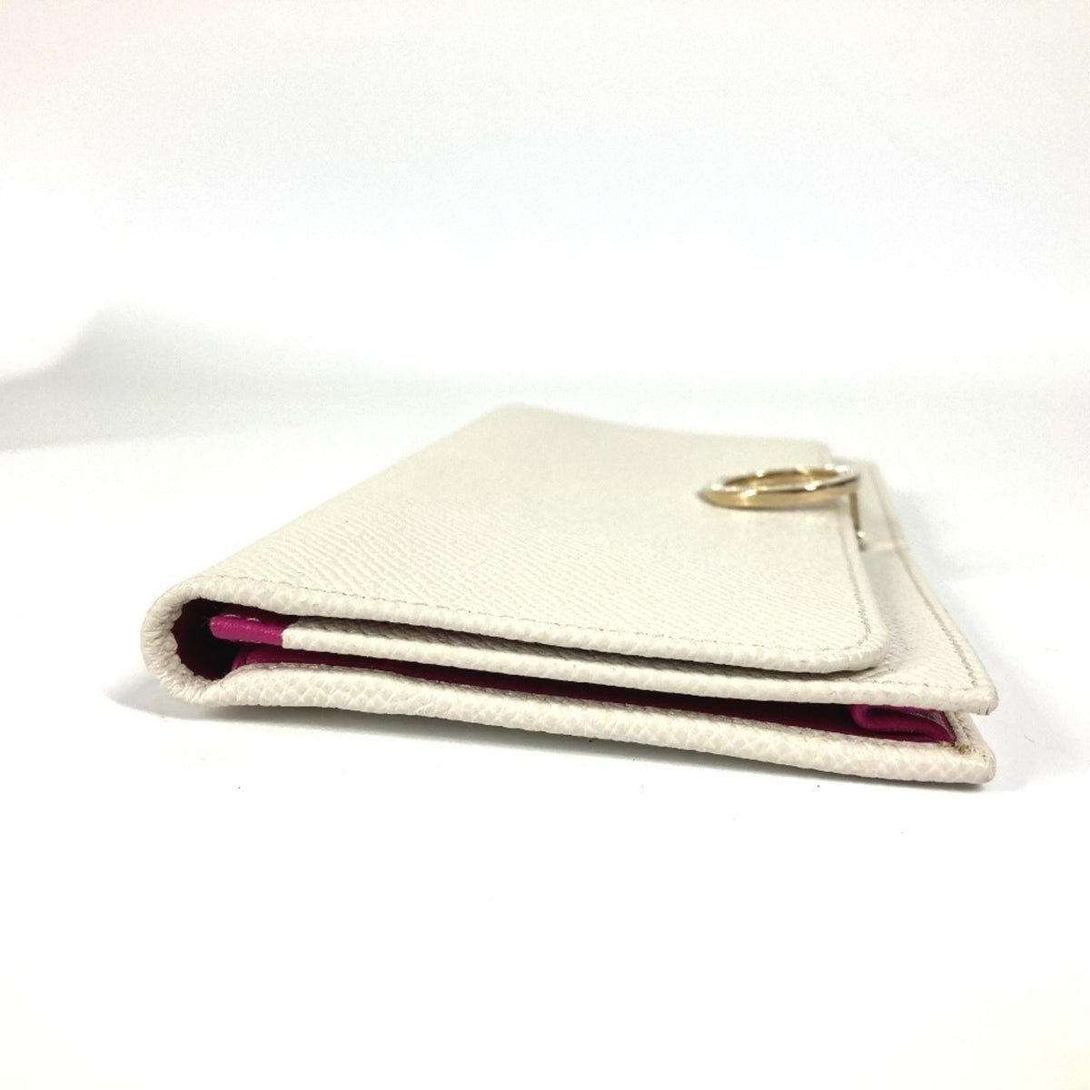 Bvlgari White Leather Wallet (Bi-Fold) (Pre-Owned)