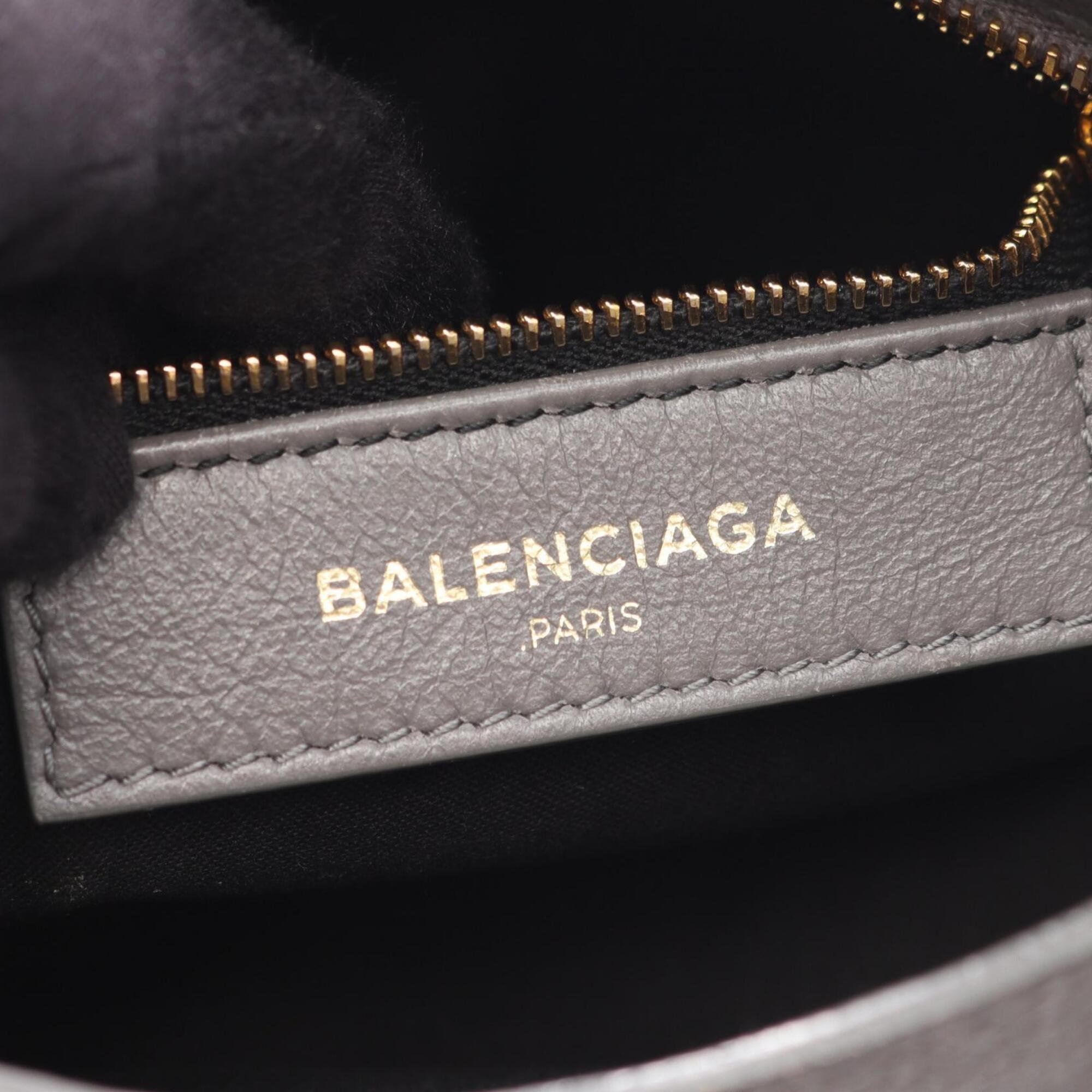 Balenciaga Gray Metallic Leather Handbag (Pre-Owned)