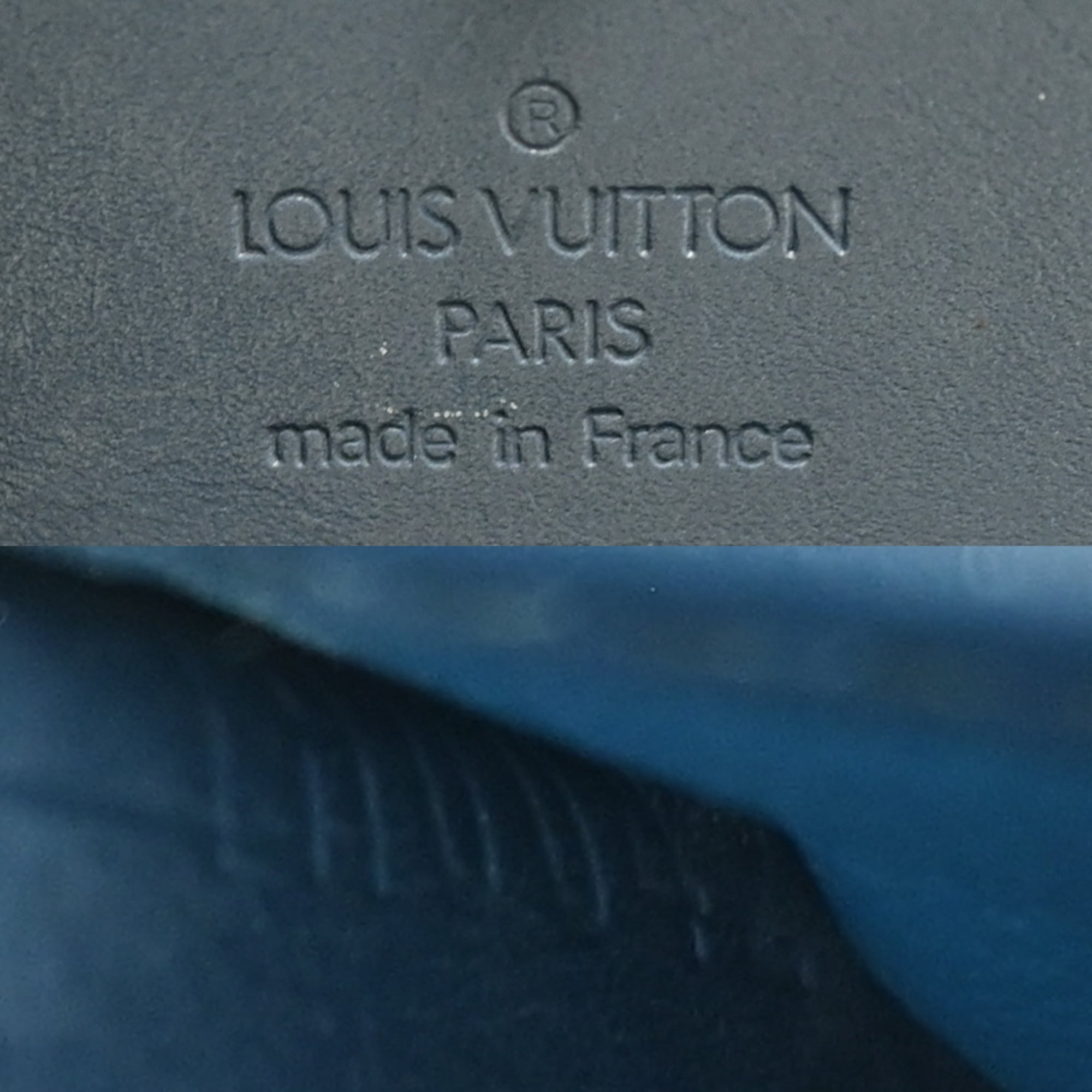 Louis Vuitton Blue Monogram Mat Wallet (Bi-Fold) (Pre-Owned)