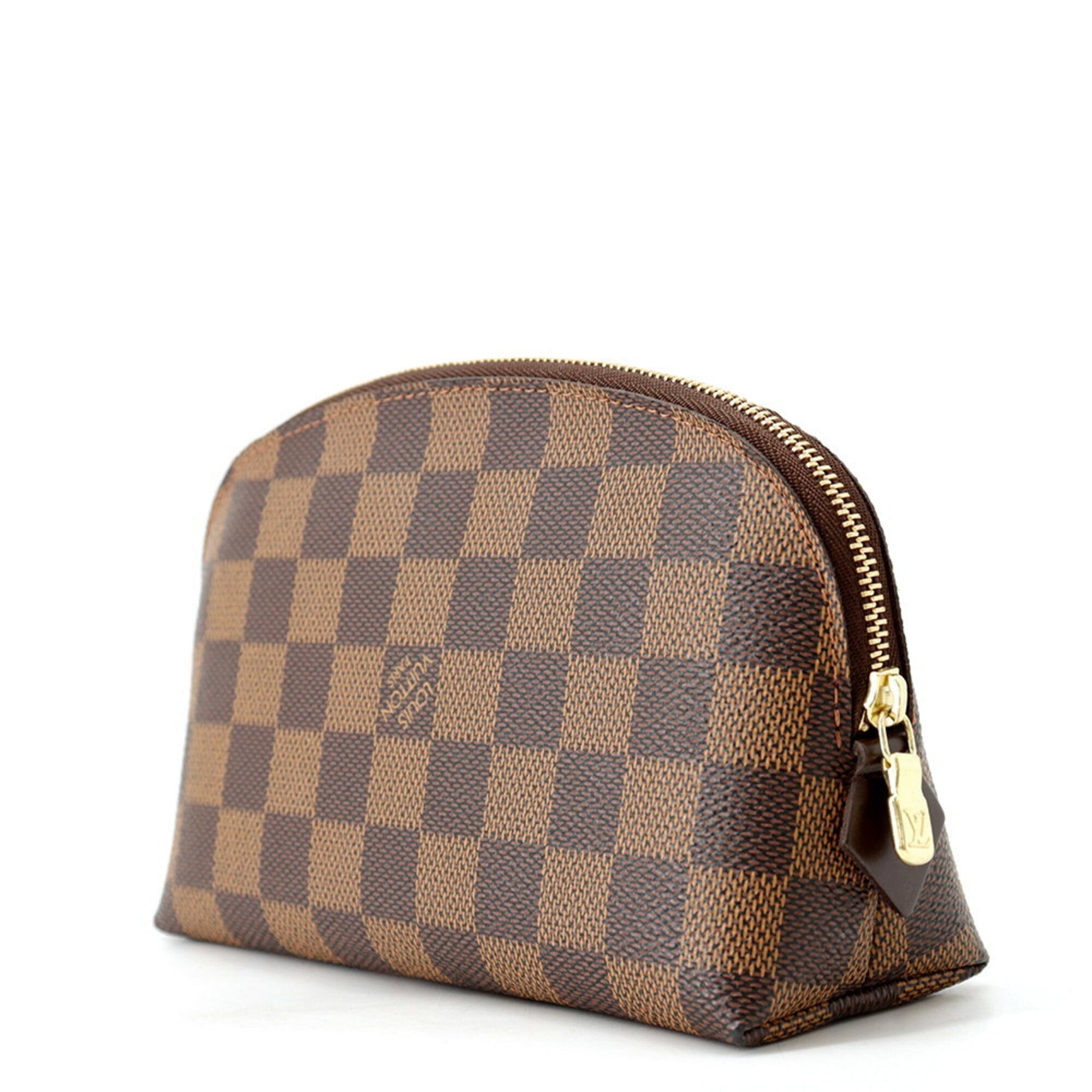 Louis Vuitton Damier Damier Canvas Ebene Red Color Handbag Pochette (Pre-Owned)