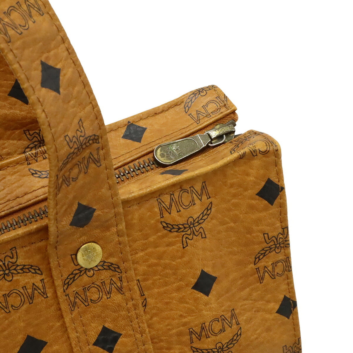 Mcm Visetos Coated Canvas Shoulder Bag Tote Bag (Pre-Owned)