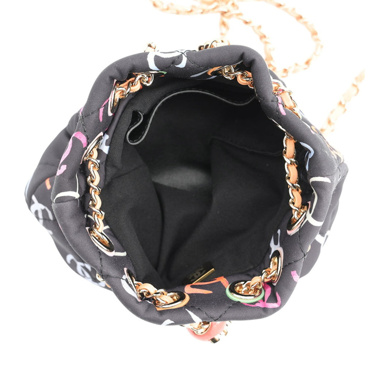 Chanel Multi-Color Navy Fabric Leather Backpack (Pre-Owned)