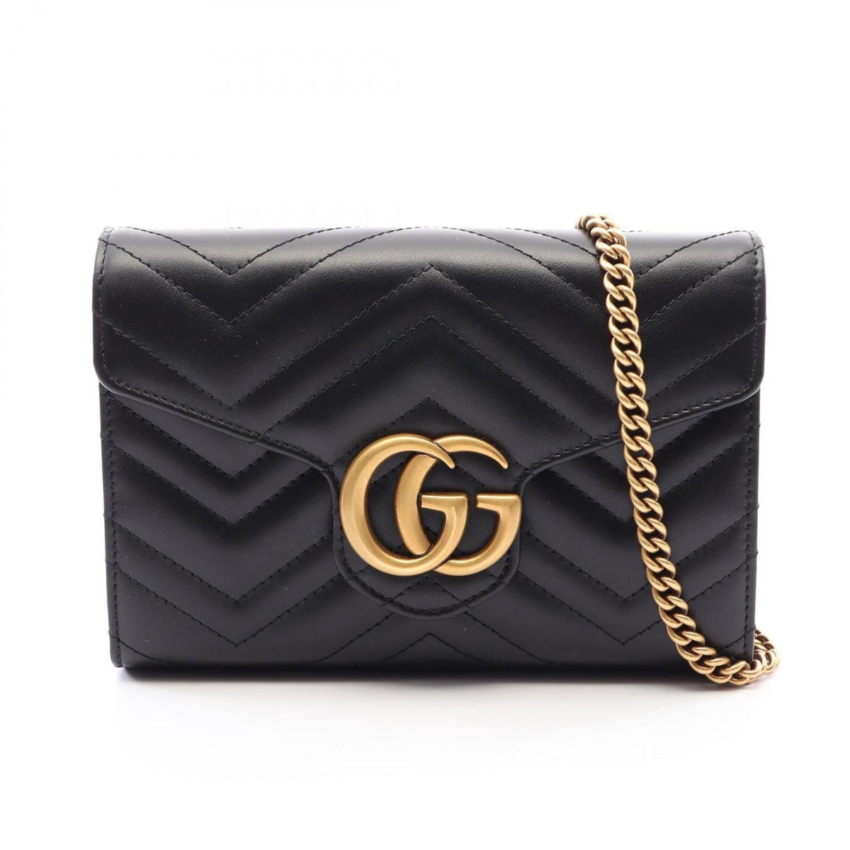 Gucci Black Leather Handbag Shoulder Bag (Pre-Owned)