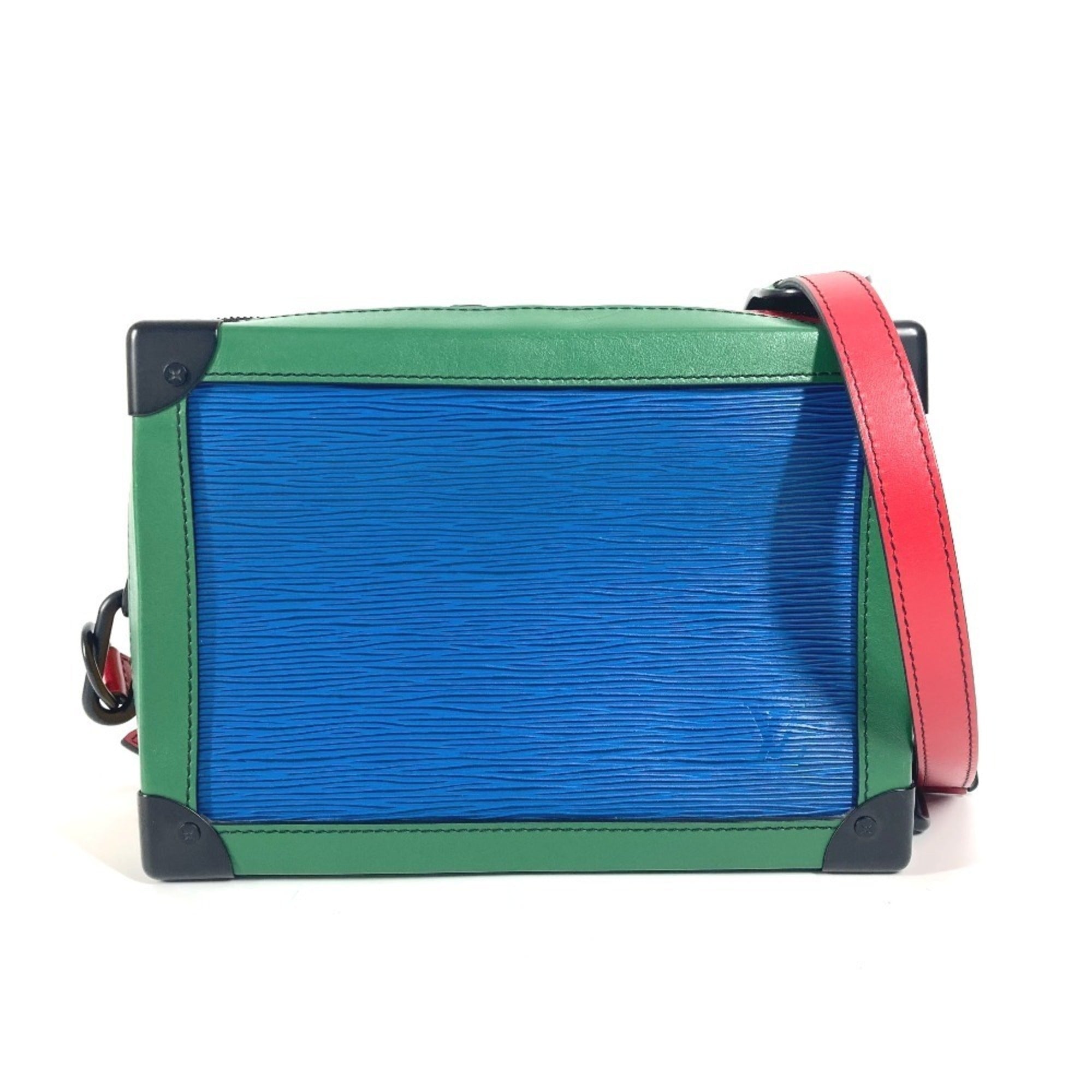 Louis Vuitton Black Blue Green Red Color Tricolor Yellow Epi Leather Pochette Shoulder Bag (Pre-Owned)