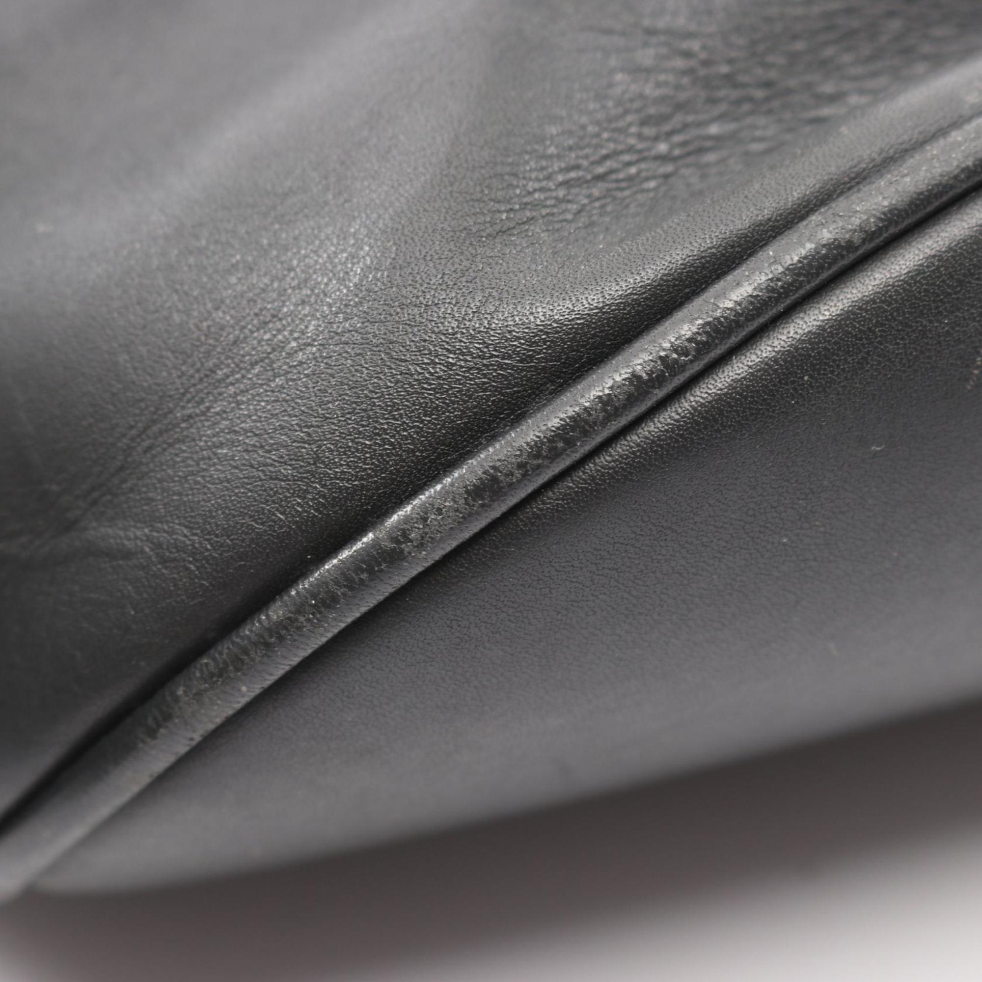 Salvatore Ferragamo Gray Leather Backpack (Pre-Owned)