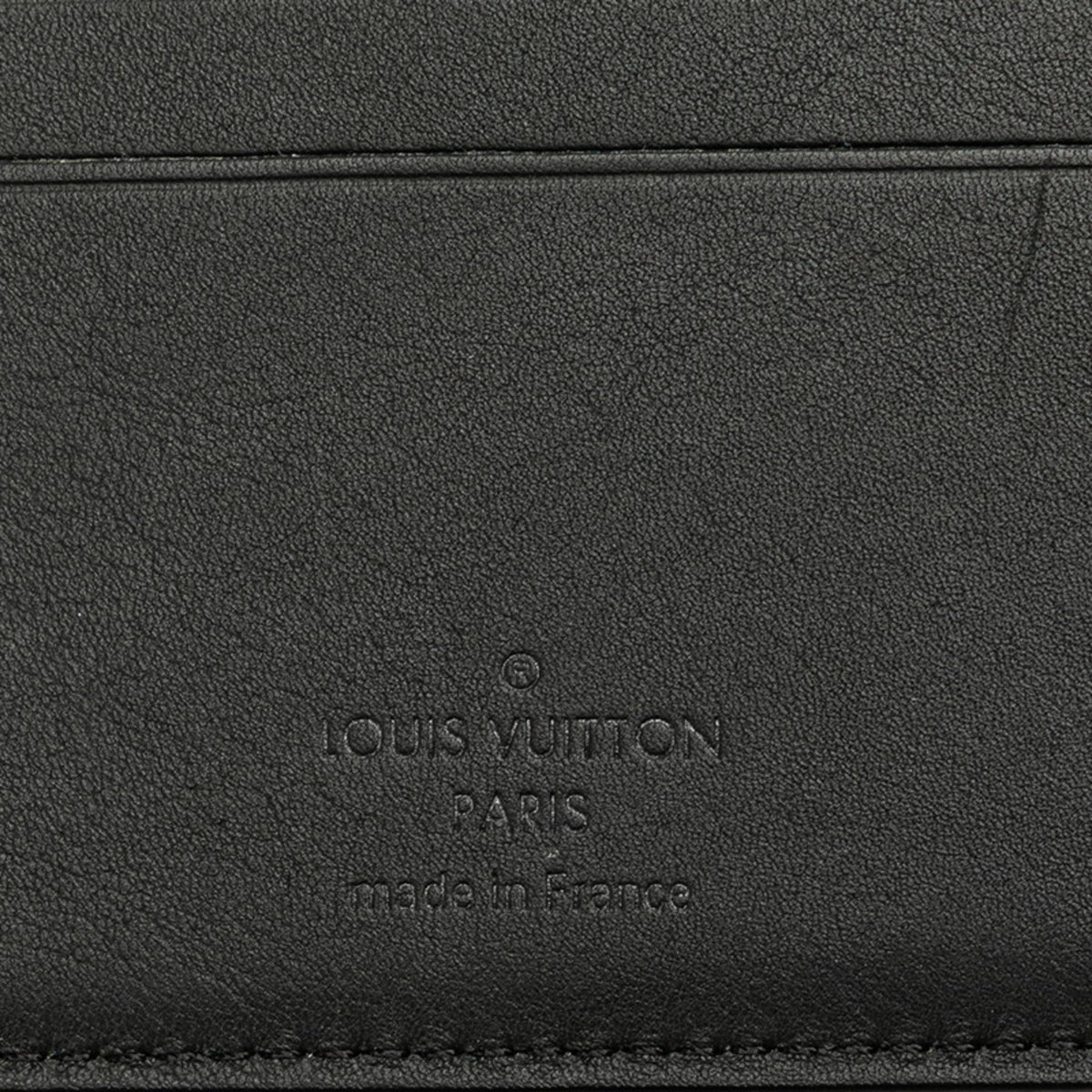 Louis Vuitton Black Noir Leather Bill Wallet (Bi-Fold) (Pre-Owned)