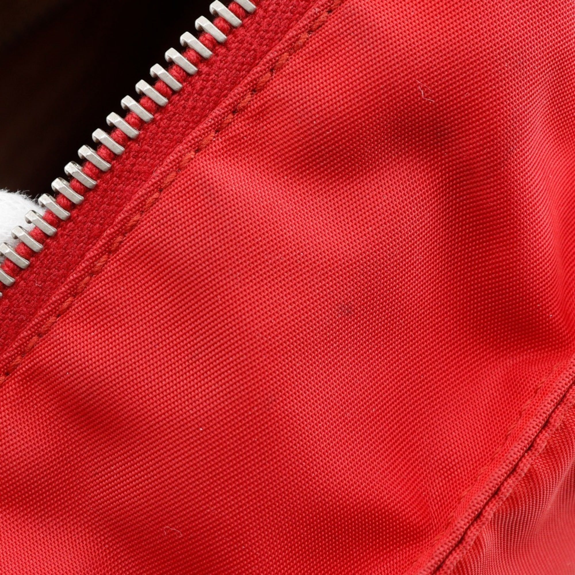 Prada Red Color Nylon Handbag (Pre-Owned)