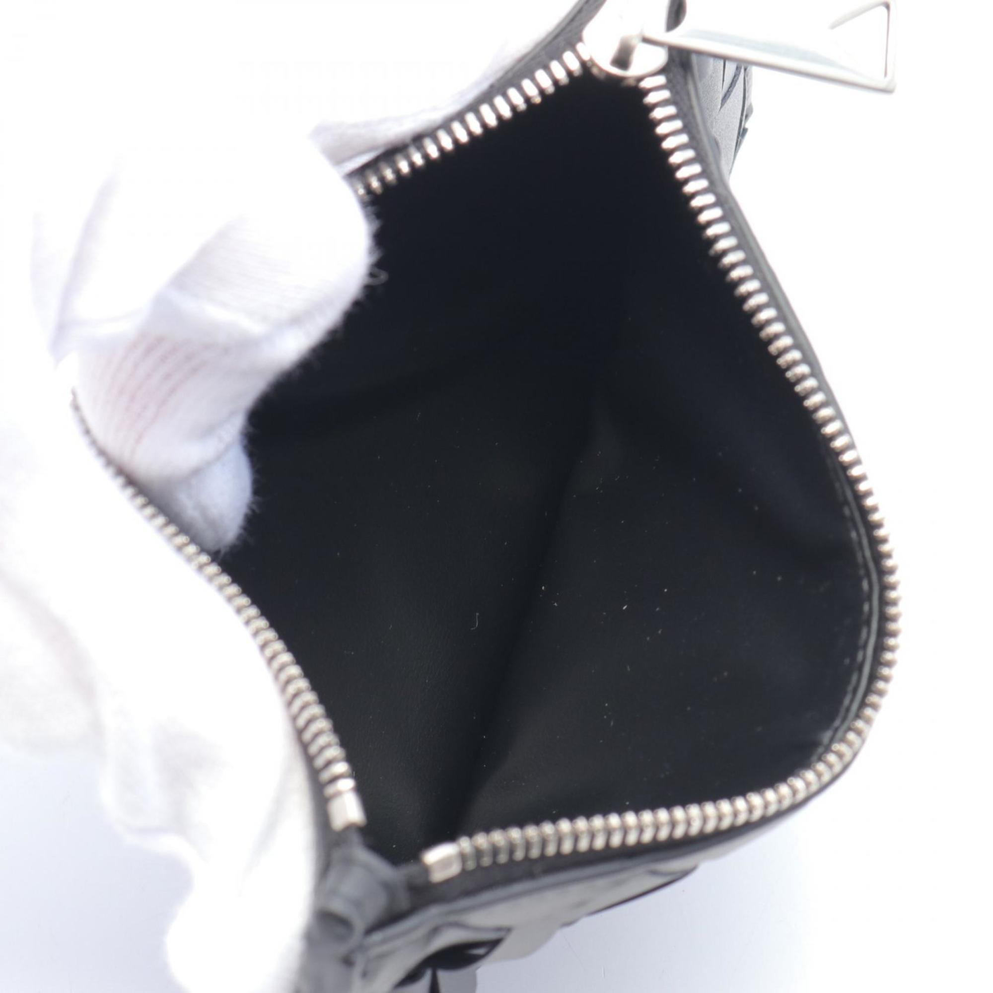 Bottega Veneta Black Intrecciato Coin Purse/Coin Case (Pre-Owned)