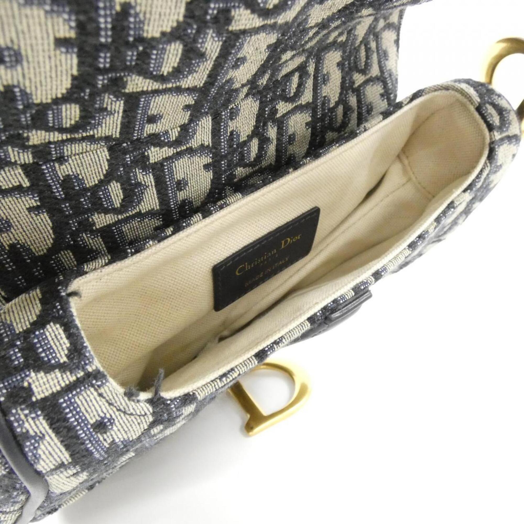 Christian Dior Blue Canvas Handbag (Pre-Owned)