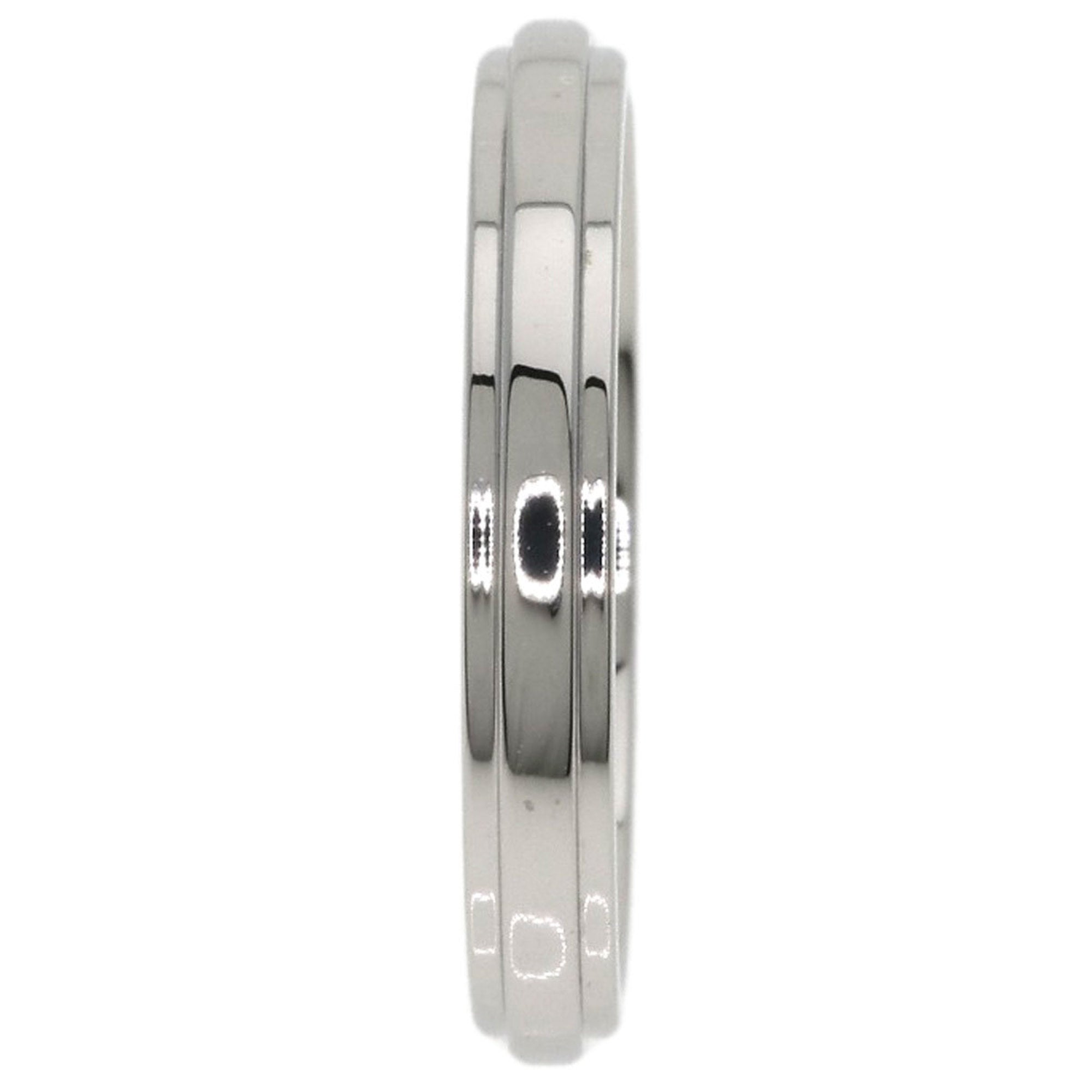 Cartier Silver Platinum 950 Band Ring (Pre-Owned)
