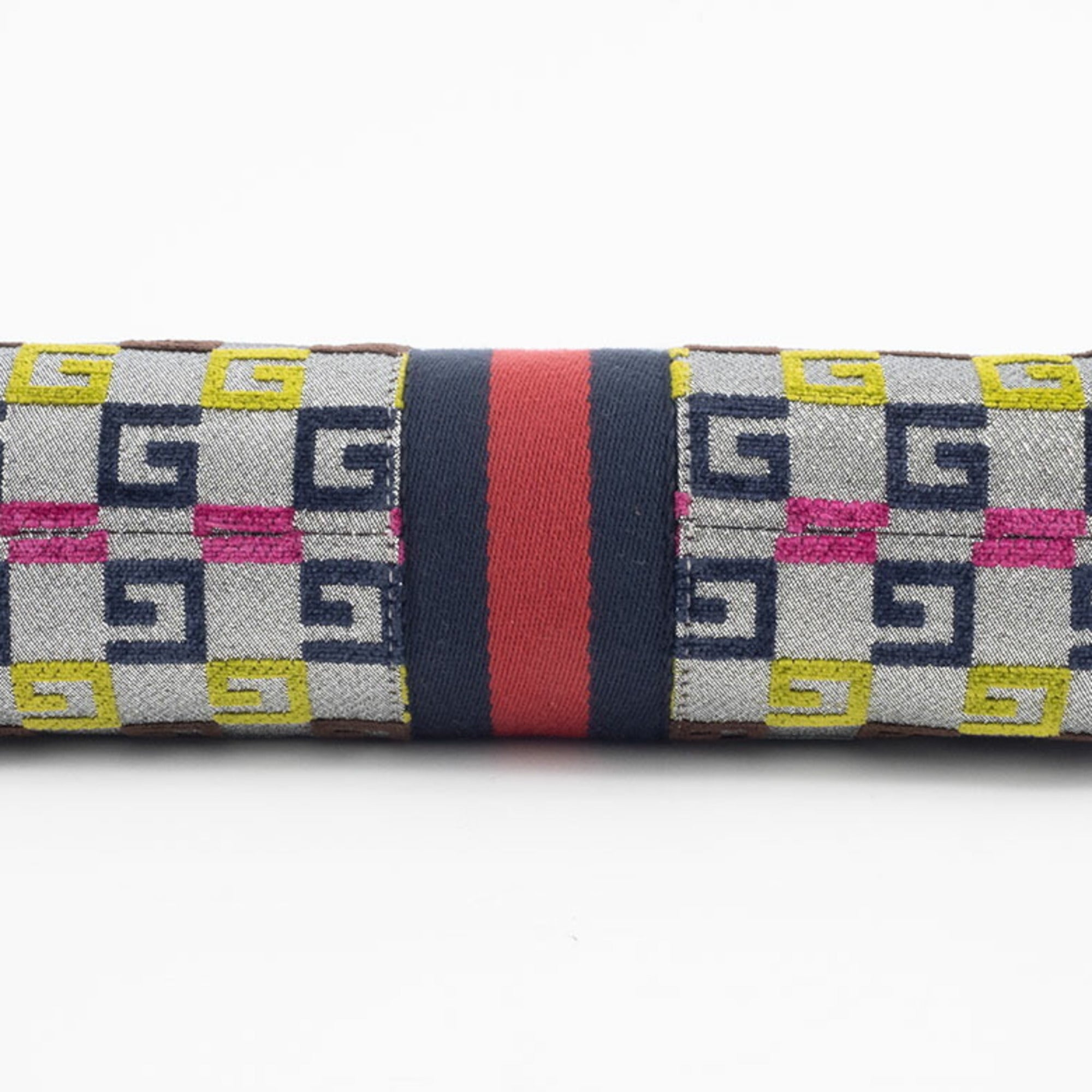 Gucci Multi-Color Canvas Leather Shoulder Bag (Pre-Owned)