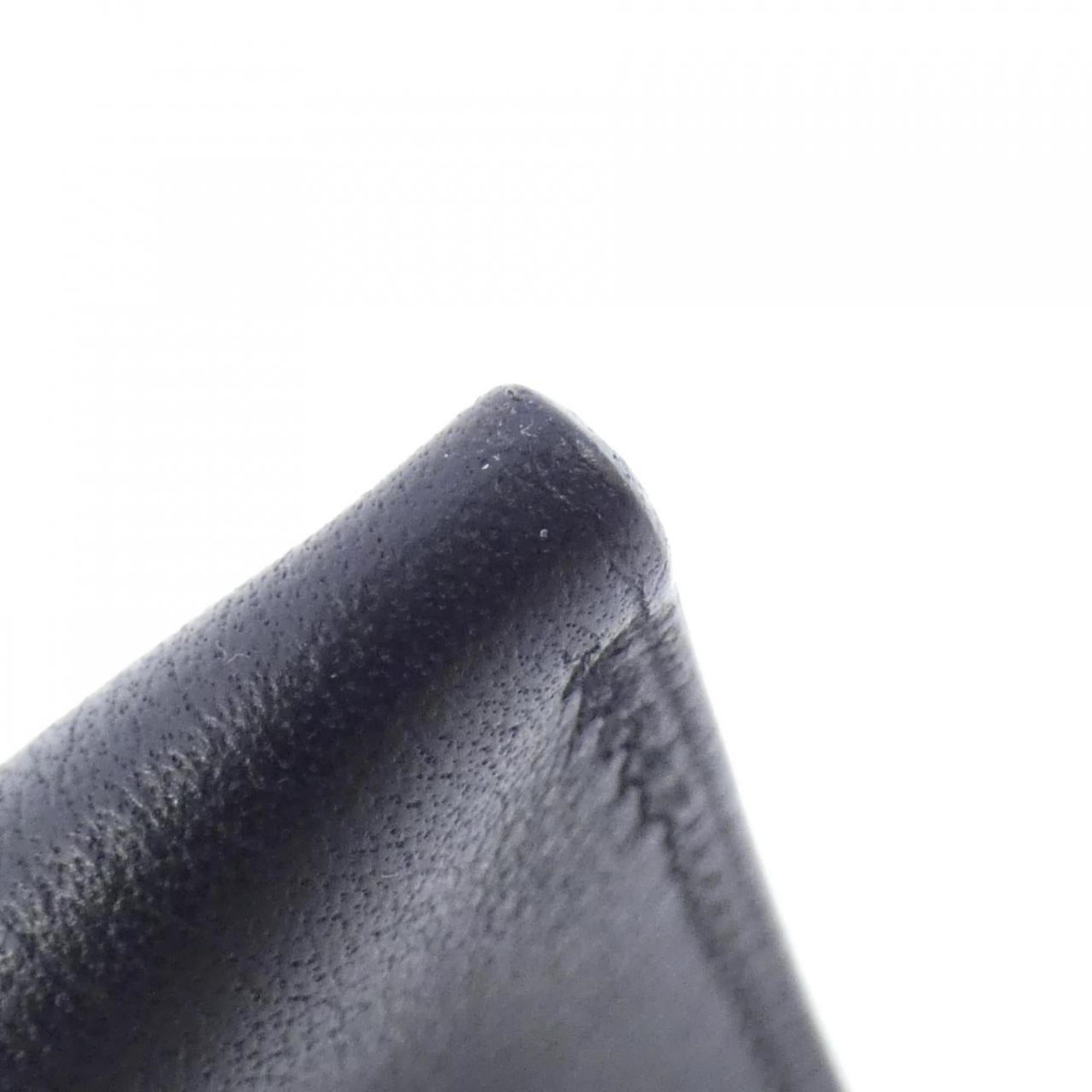 Hermes Black Swift Leather Chain/Shoulder Wallet (Pre-Owned)