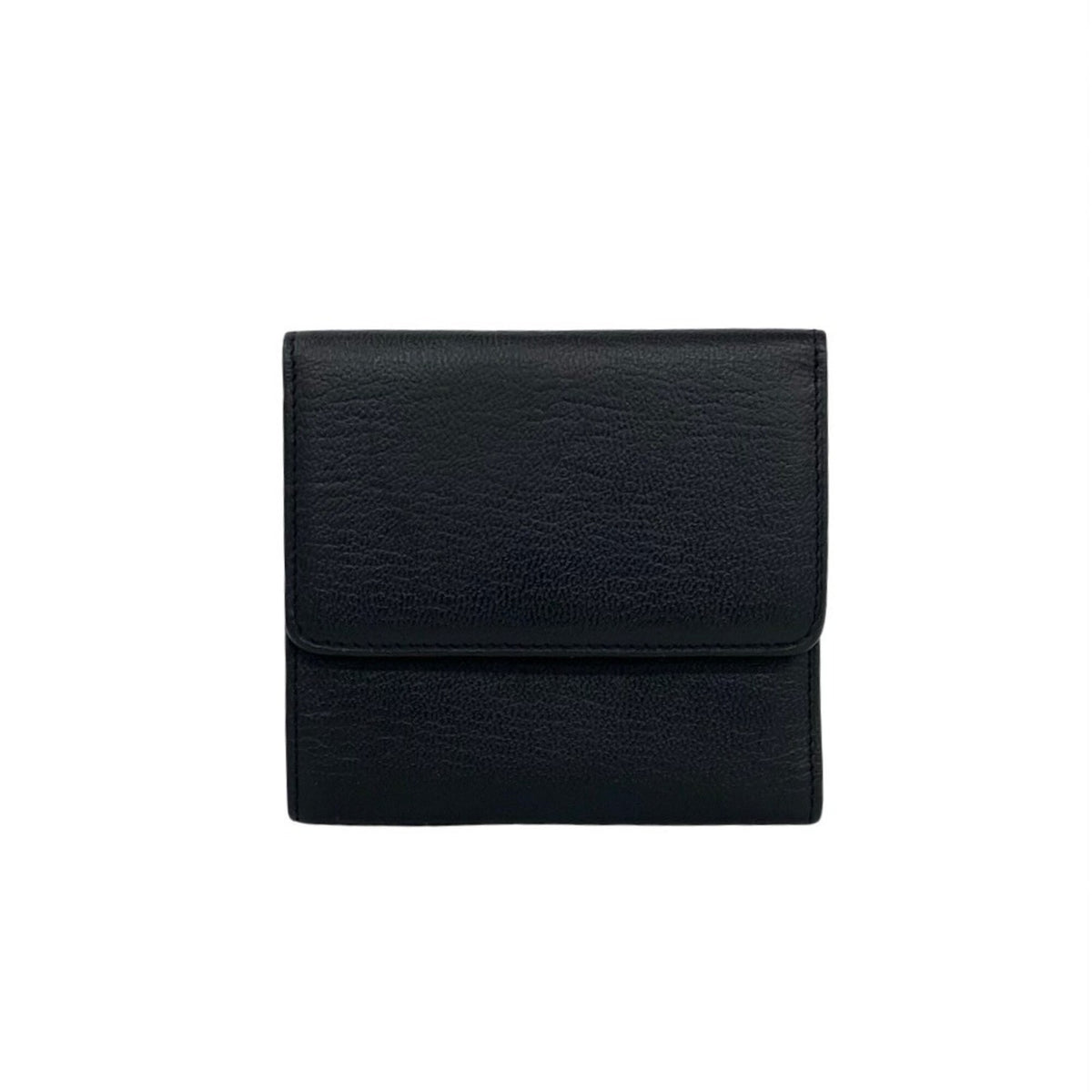 Chanel Black Leather Wallet (Tri-Fold) (Pre-Owned)
