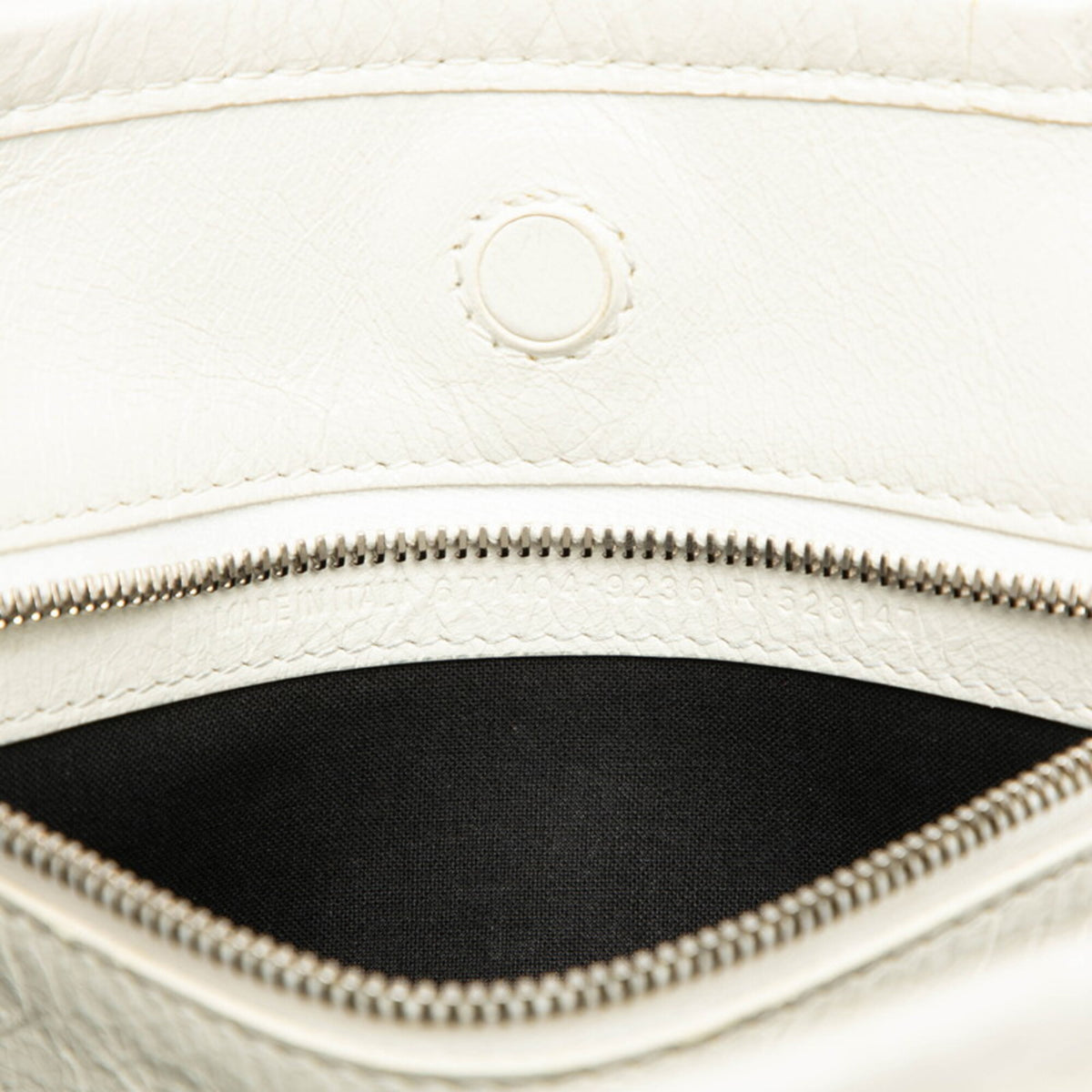 Balenciaga White Leather Handbag Shoulder Bag Tote Bag (Pre-Owned)