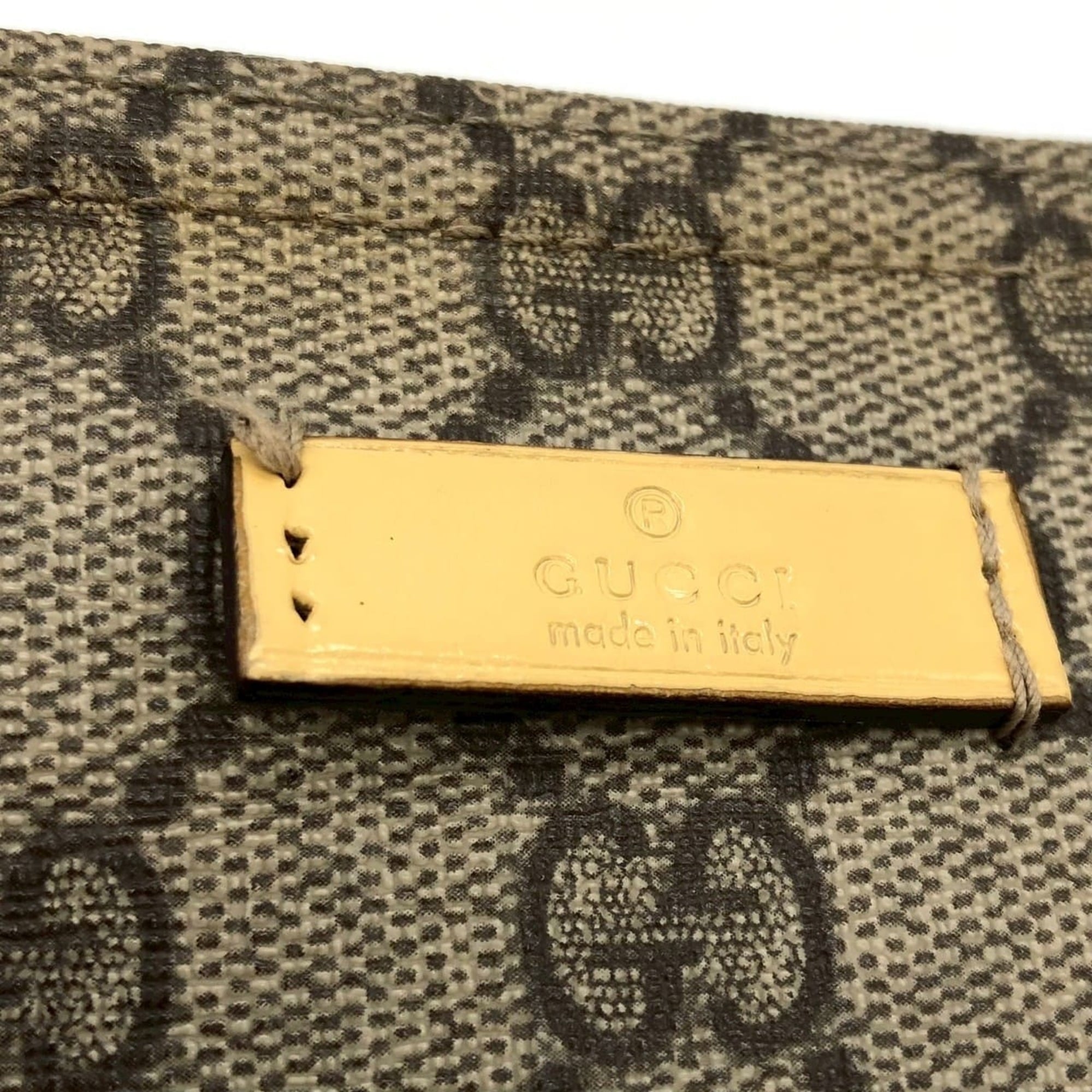 Gucci Yellow Gg Supreme Shoulder Bag (Pre-Owned)