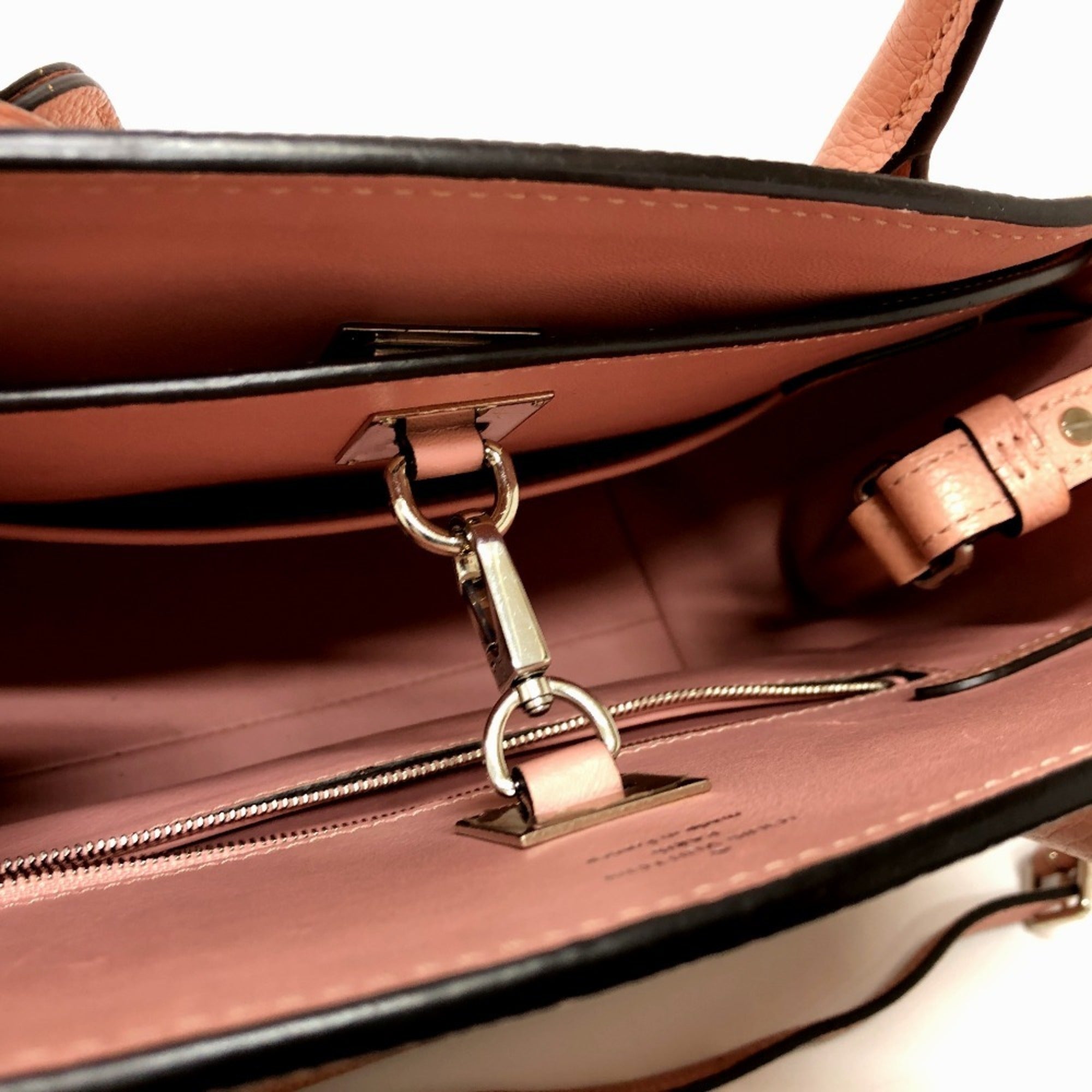 Louis Vuitton Pink Rose Poudre Leather Handbag Tote Bag (Pre-Owned)