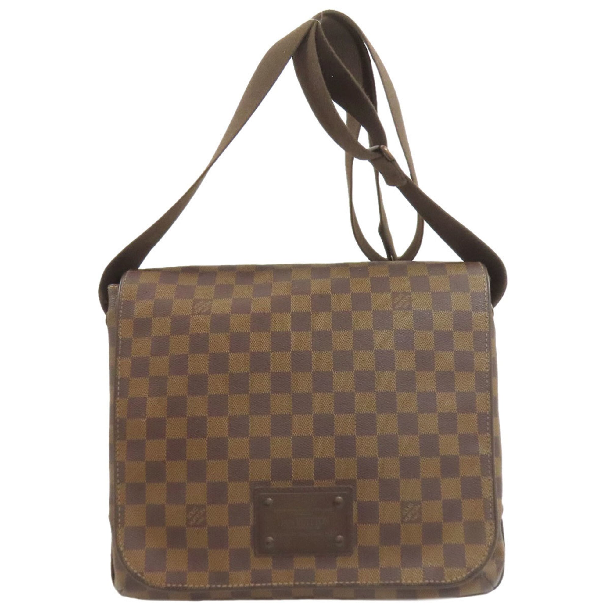 Louis Vuitton Damier Canvas Ebene Damier Canvas Shoulder Bag (Pre-Owned)