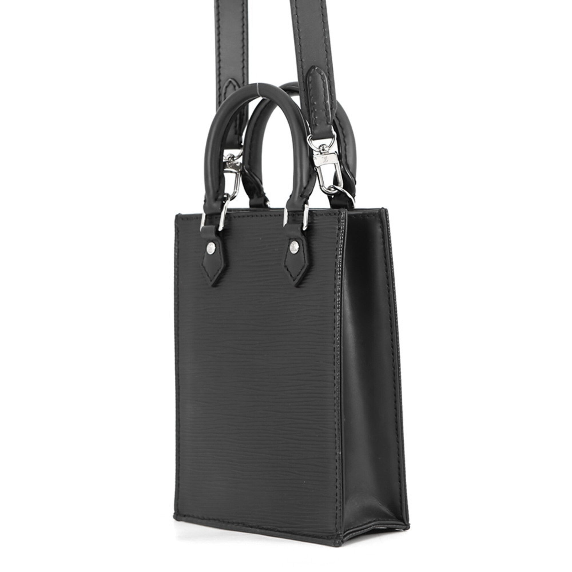 Louis Vuitton Black Noir Epi Leather Handbag Shoulder Bag (Pre-Owned)