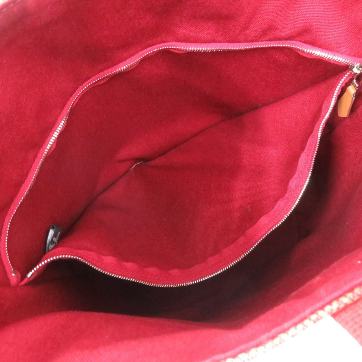 Hermes Orange Toile H Handbag (Pre-Owned)