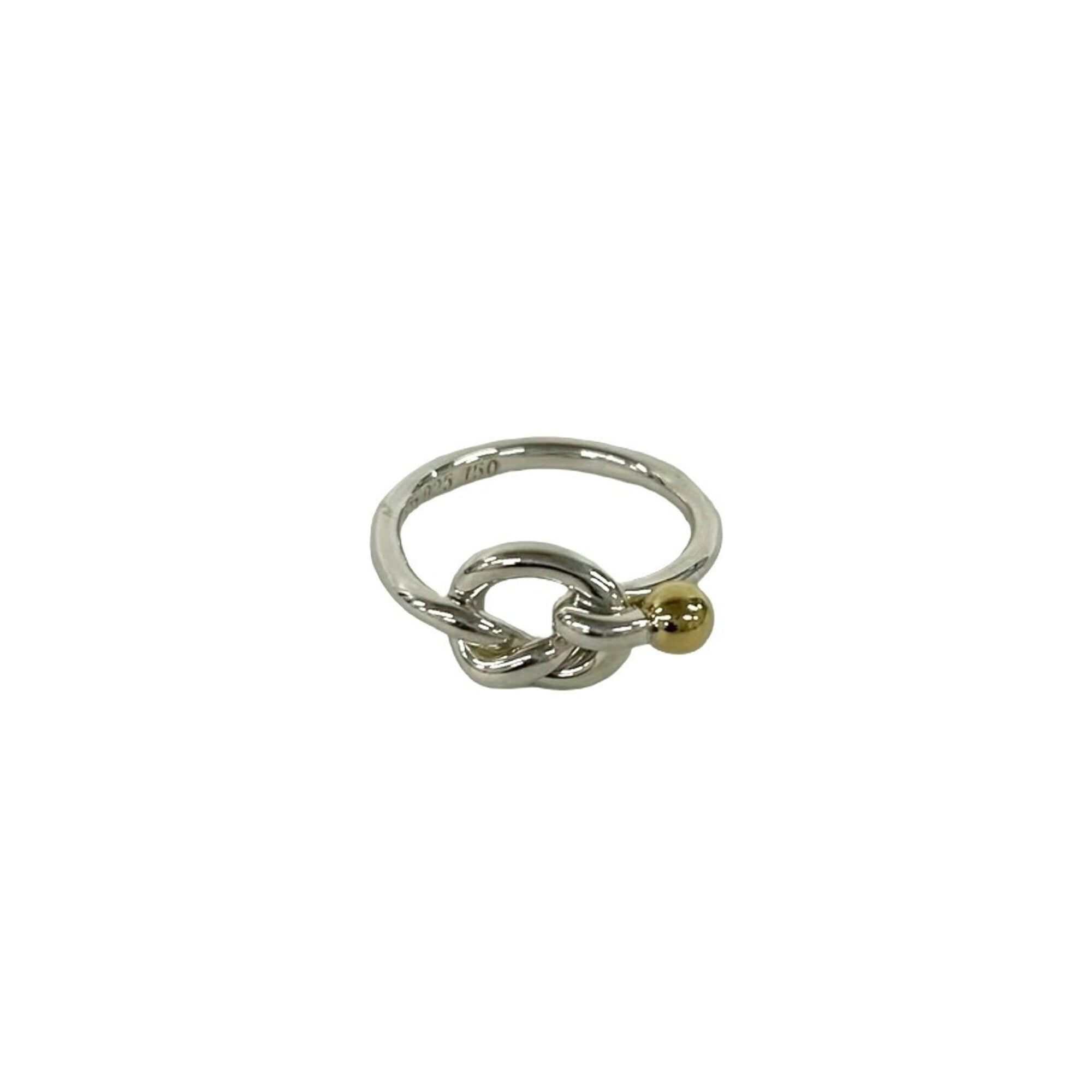 Tiffany Gold Silver Band Ring (Pre-Owned)