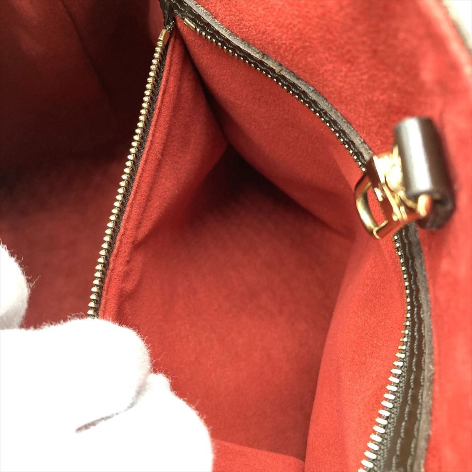Louis Vuitton Brown Damier Canvas Handbag (Pre-Owned)