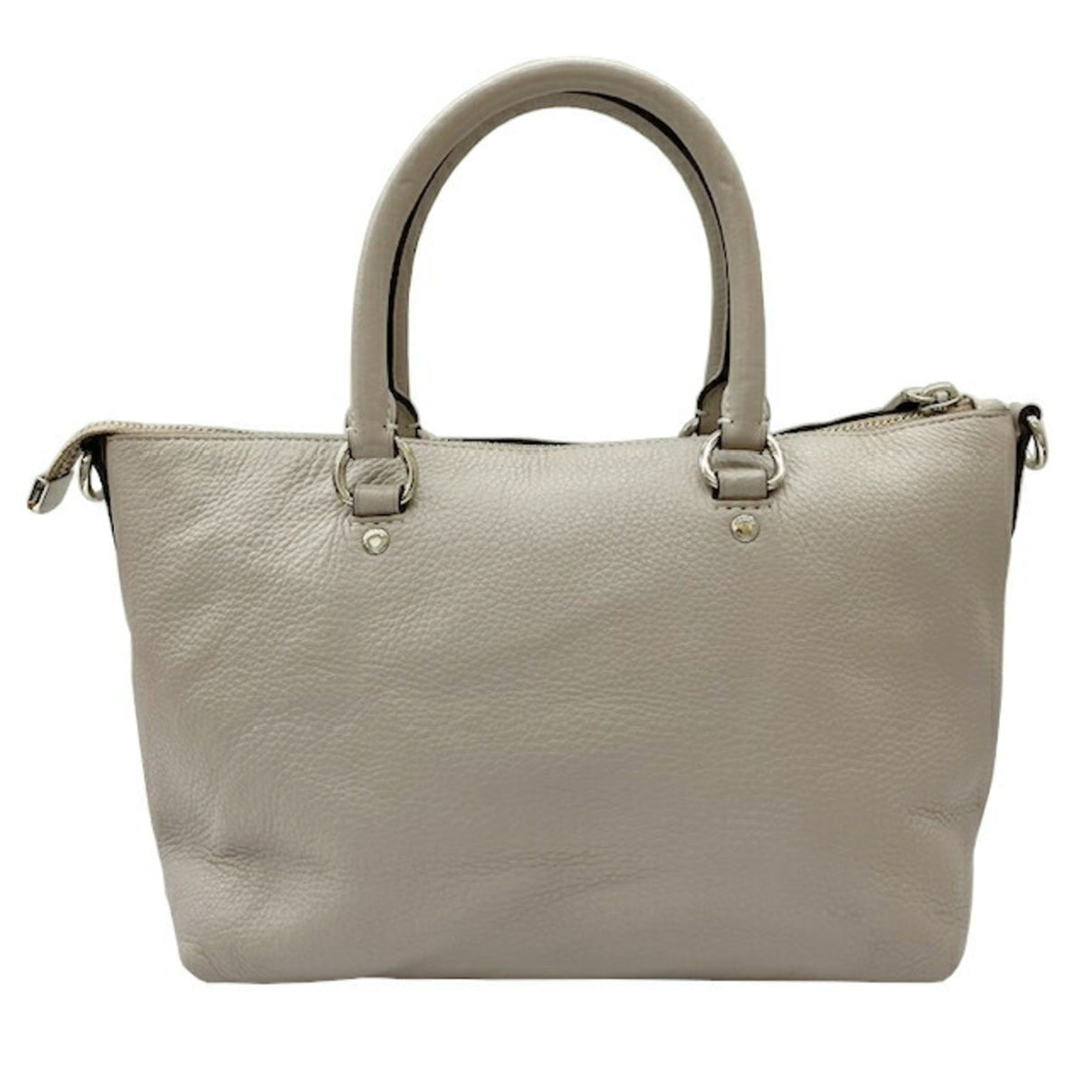 Coach Gray Leather Handbag Shoulder Bag (Pre-Owned)