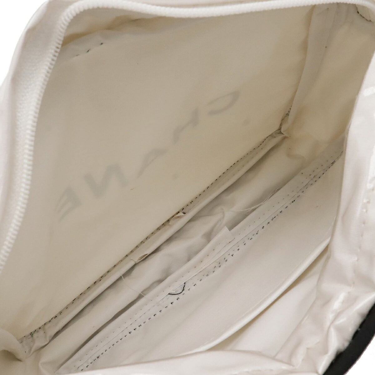 Chanel Black White Vinyl Pouch (Pre-Owned)