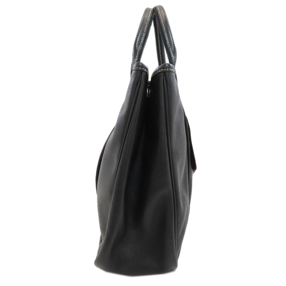 Longchamp Black Leather Handbag (Pre-Owned)