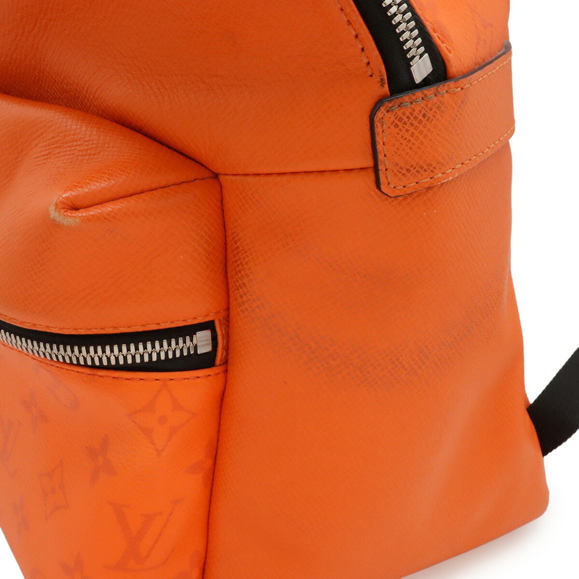 Louis Vuitton Monogram Eclipse Orange Taigarama Backpack (Pre-Owned)