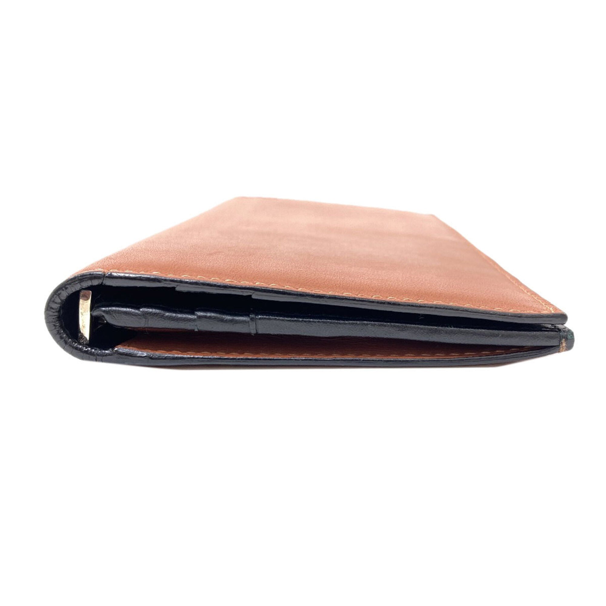 Loewe Brown Leather Long Wallet (Bi-Fold) (Pre-Owned)