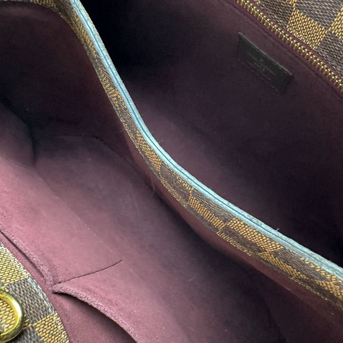 Louis Vuitton Brown Damier Canvas Damier Canvas Handbag Shoulder Bag (Pre-Owned)