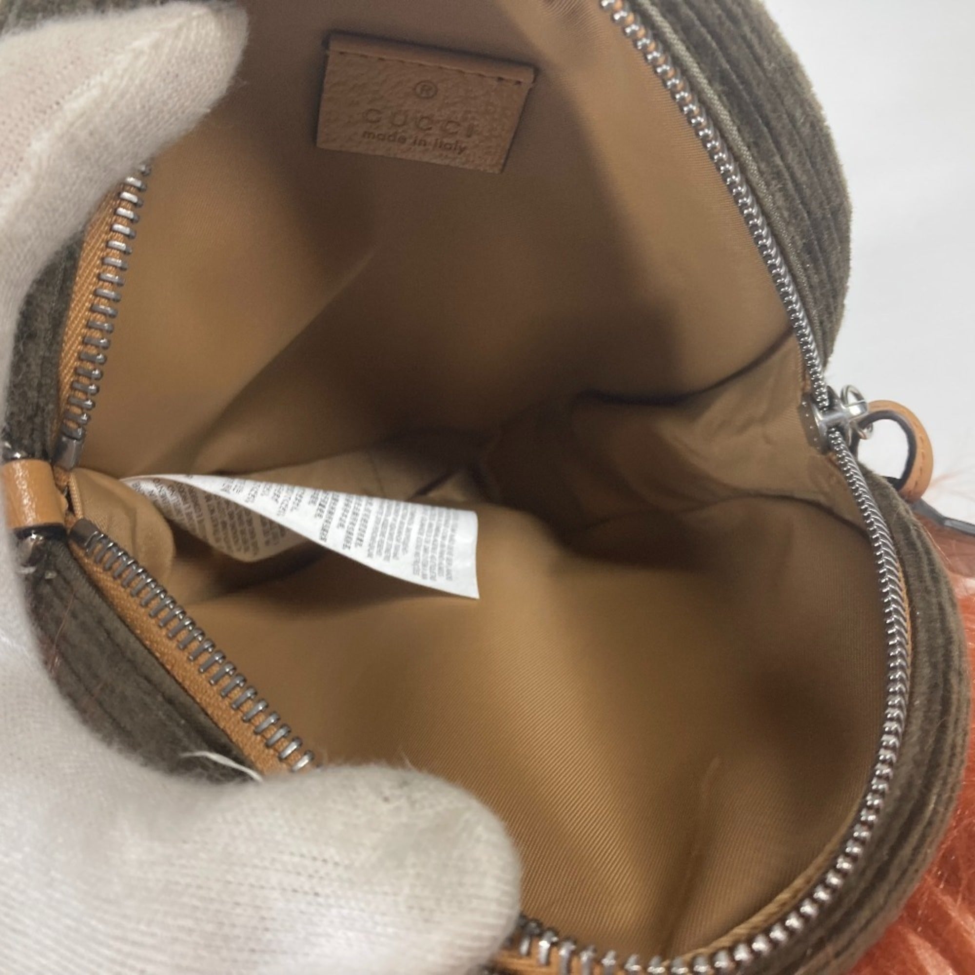 Gucci Brown Fur Leather Suede Clutch Bag Pouch (Pre-Owned)