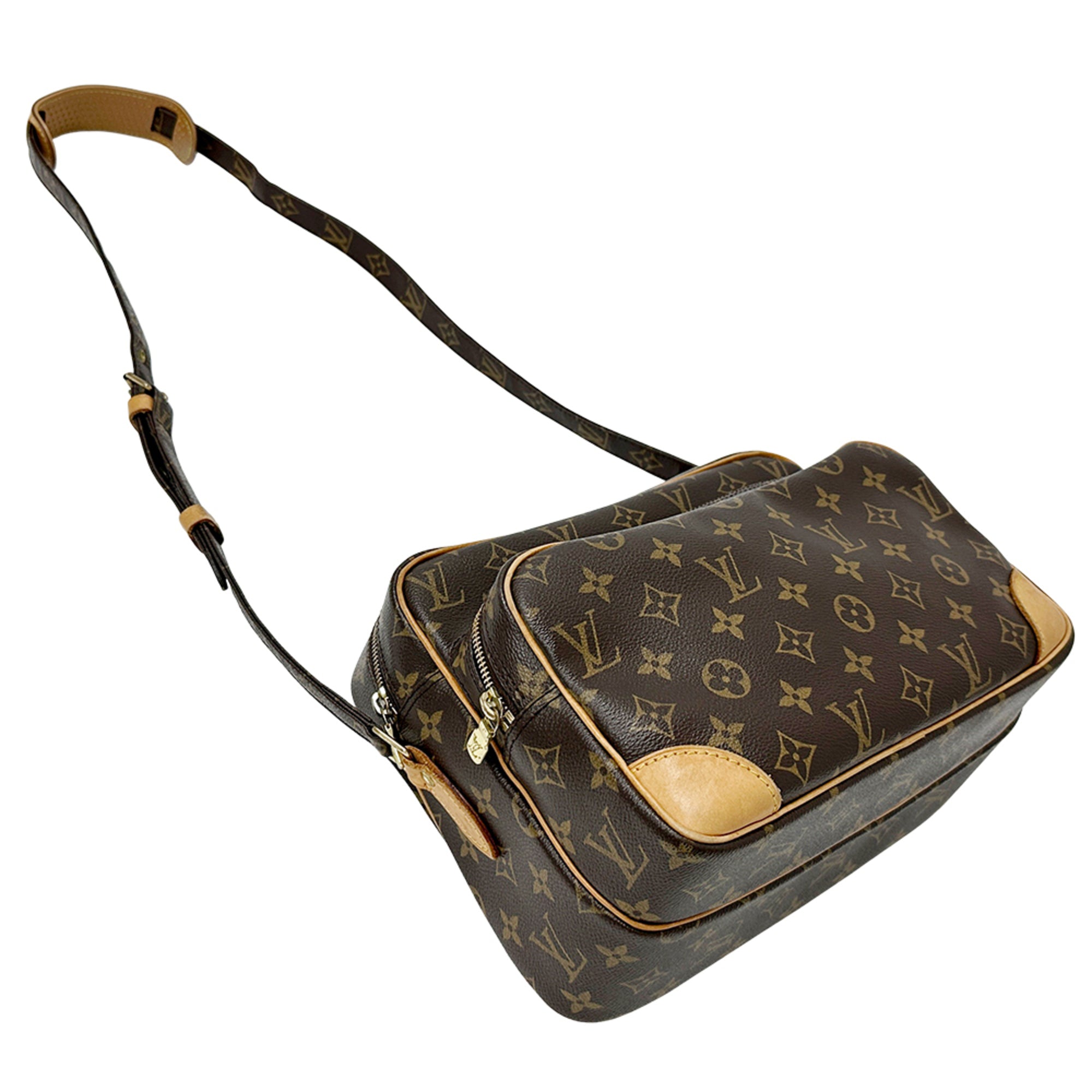 Louis Vuitton Brown Monogram Canvas Handbag Shoulder Bag (Pre-Owned)