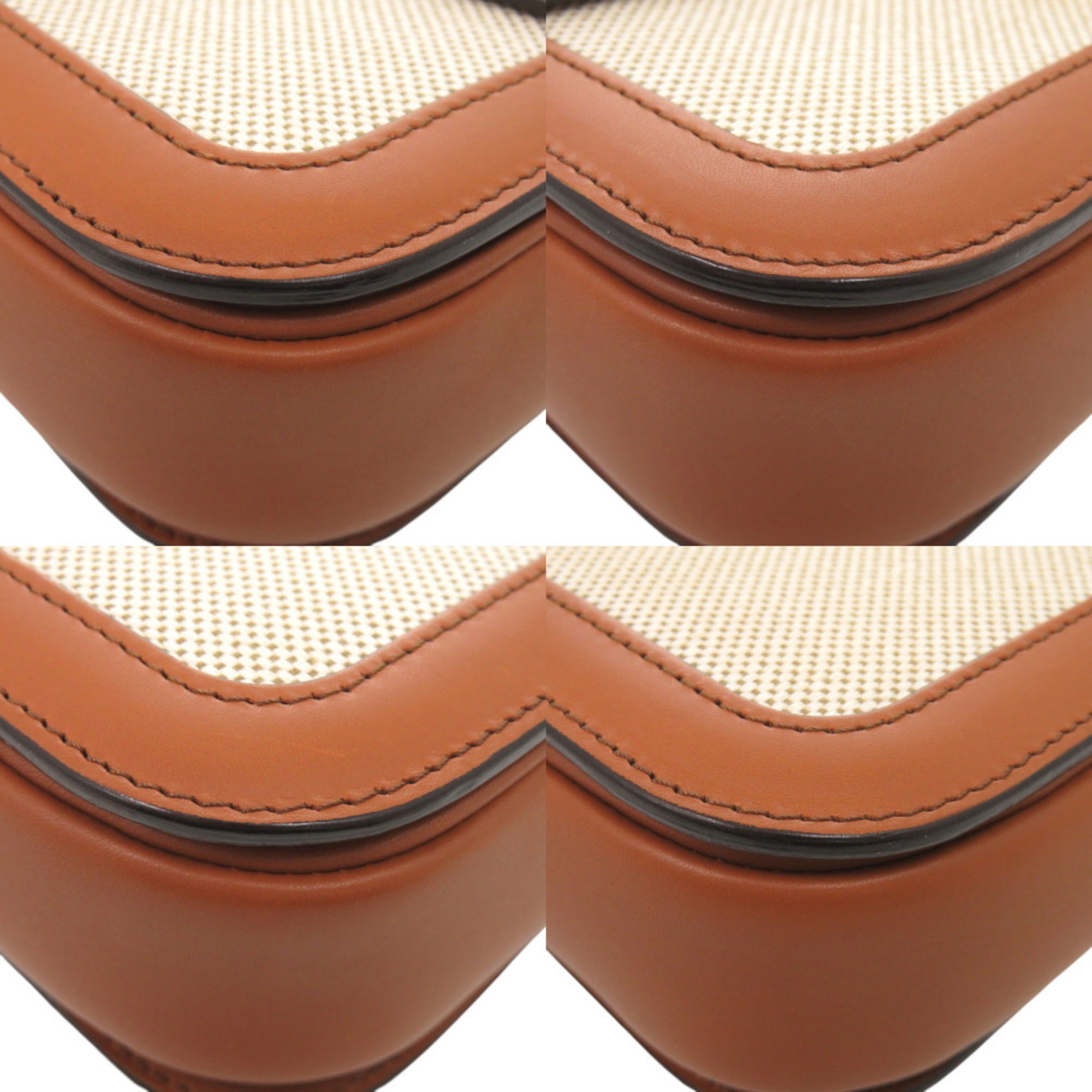 Celine Brown Textile Leather Shoulder Bag (Pre-Owned)