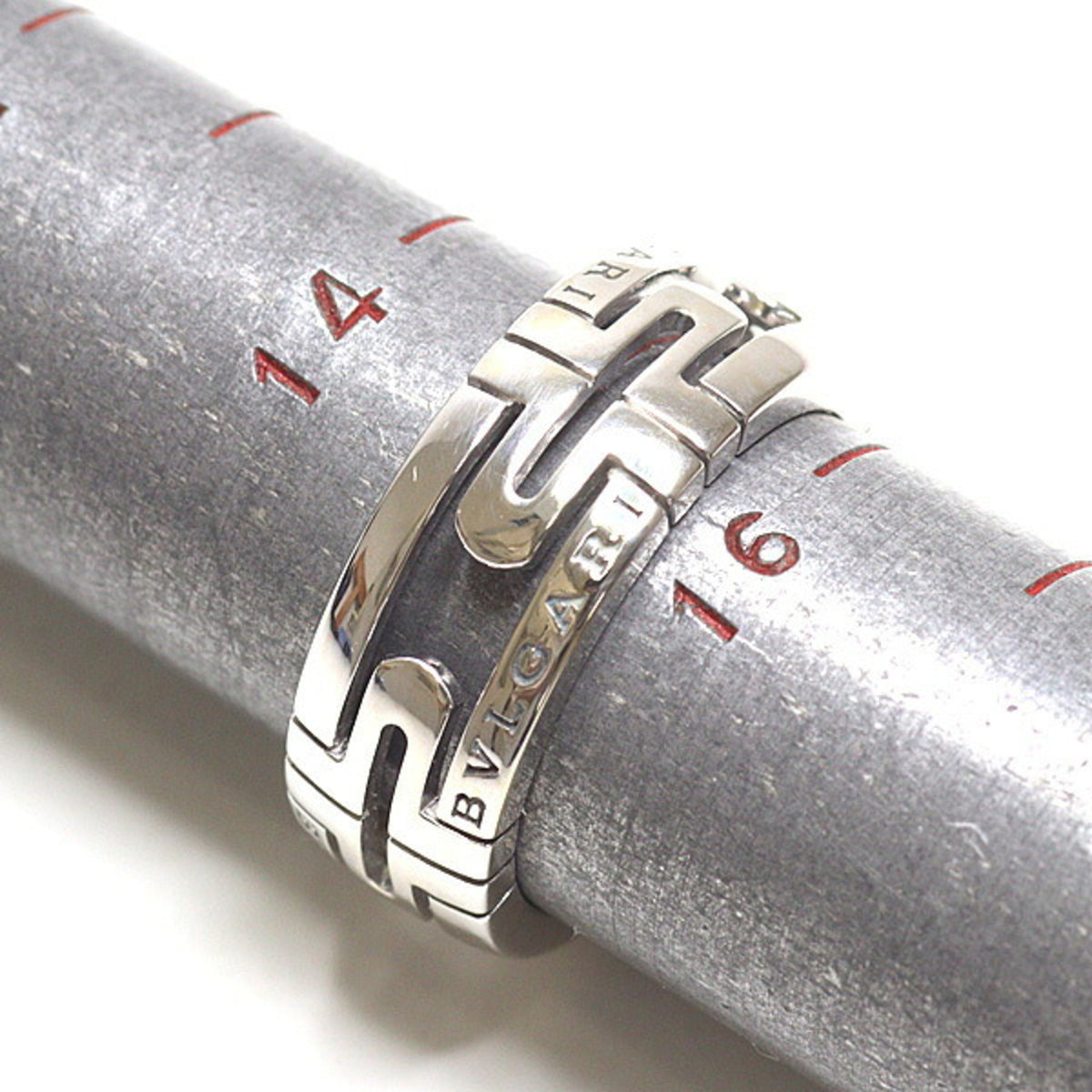 Bvlgari White Gold White Gold (18K) Band Ring (Pre-Owned)