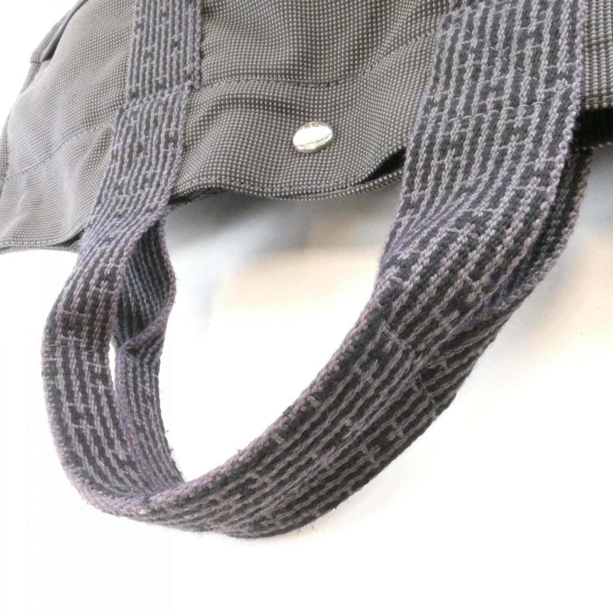 Hermes Black Canvas Handbag (Pre-Owned)