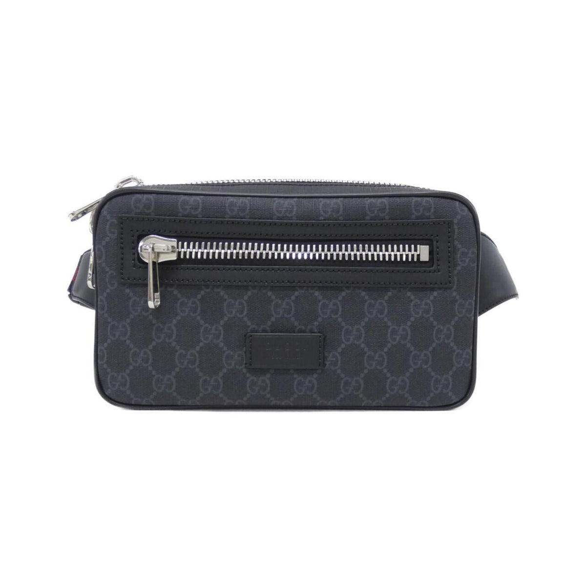 Gucci Black Gray Gg Supreme Canvas Fanny Pack (Pre-Owned)