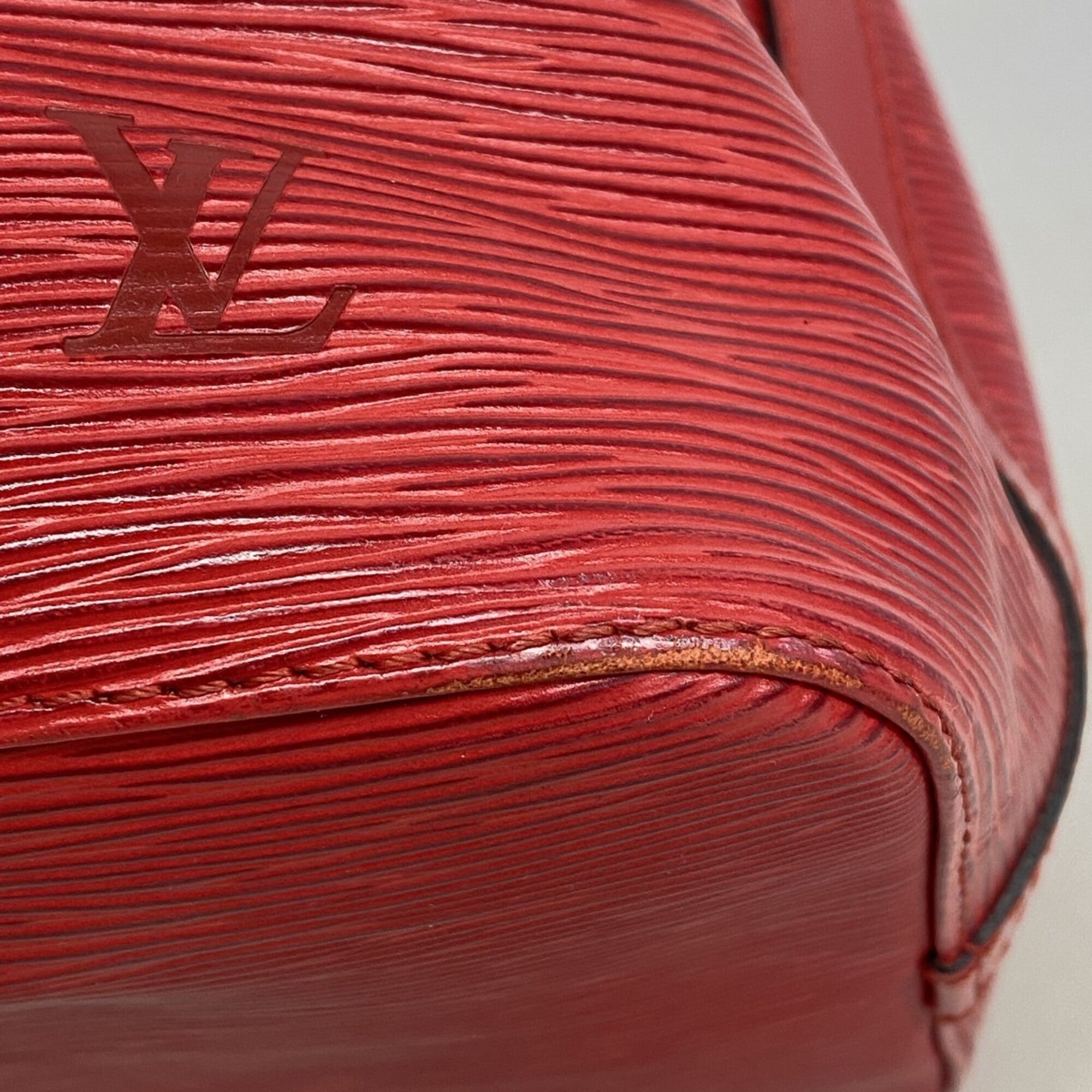 Louis Vuitton Castilian Red Shoulder Bag (Pre-Owned)