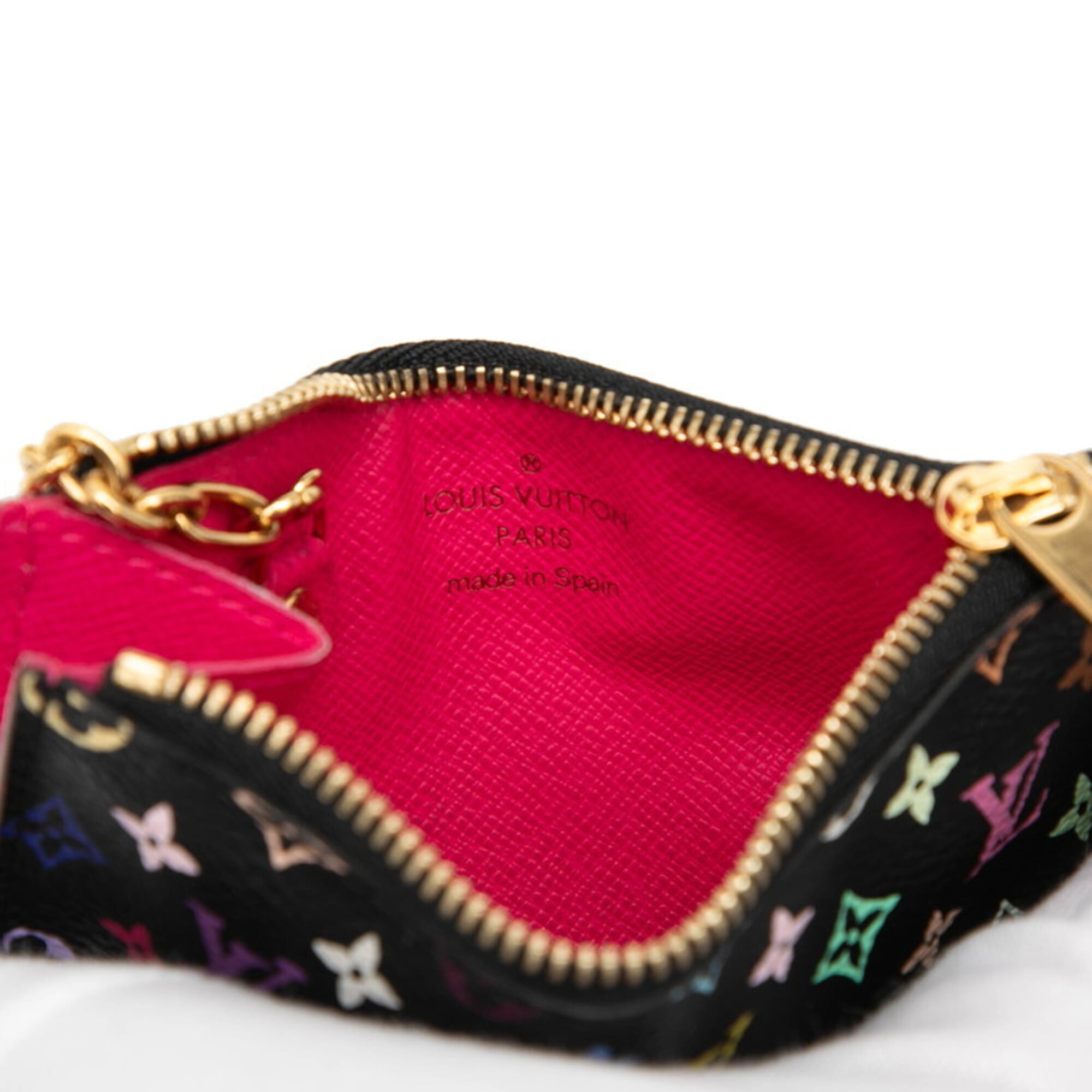 Louis Vuitton Black Multi-Color Noir Pvc Leather Coin Purse/Coin Case (Pre-Owned)