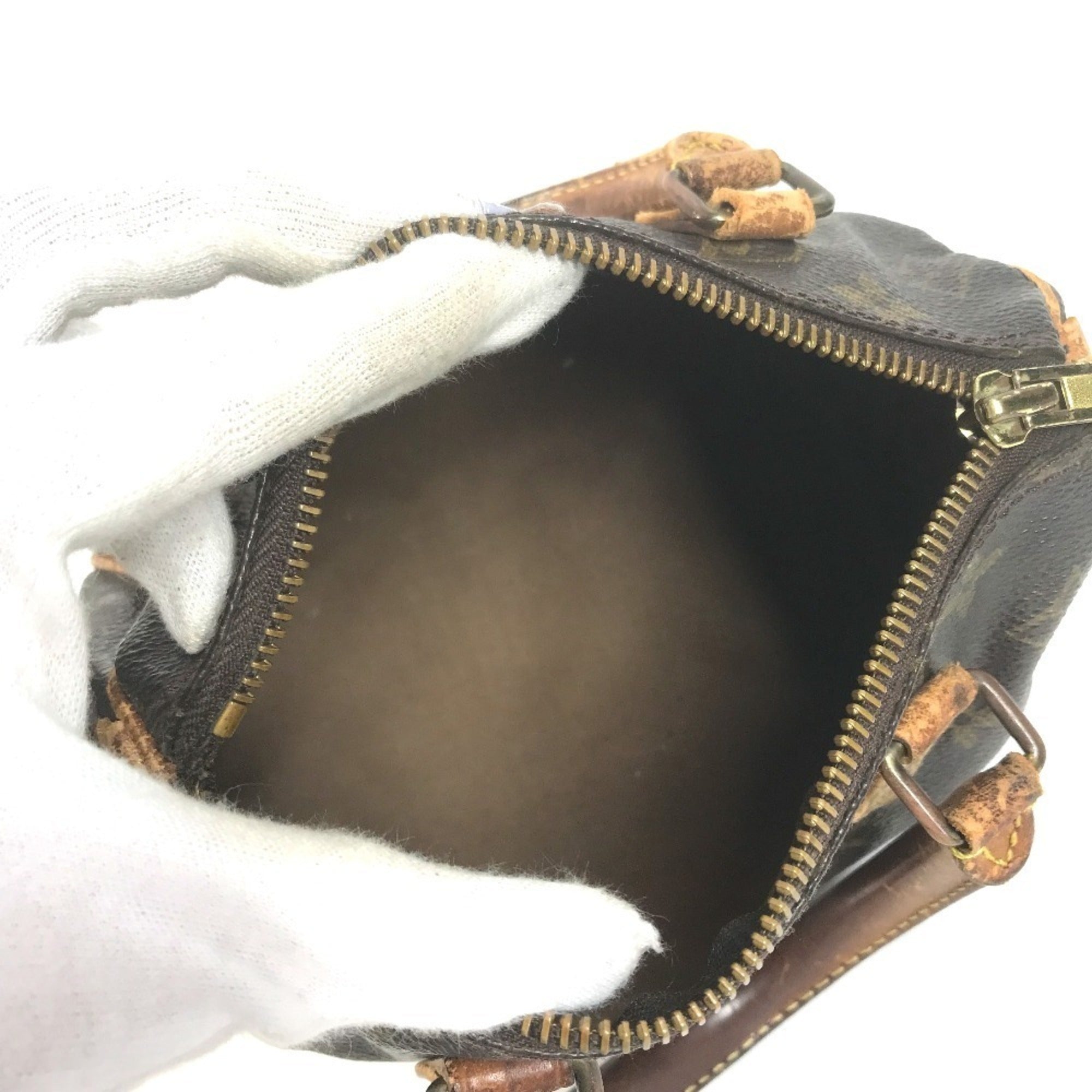 Louis Vuitton Brown Galle Monogram Canvas Handbag Pouch (Pre-Owned)