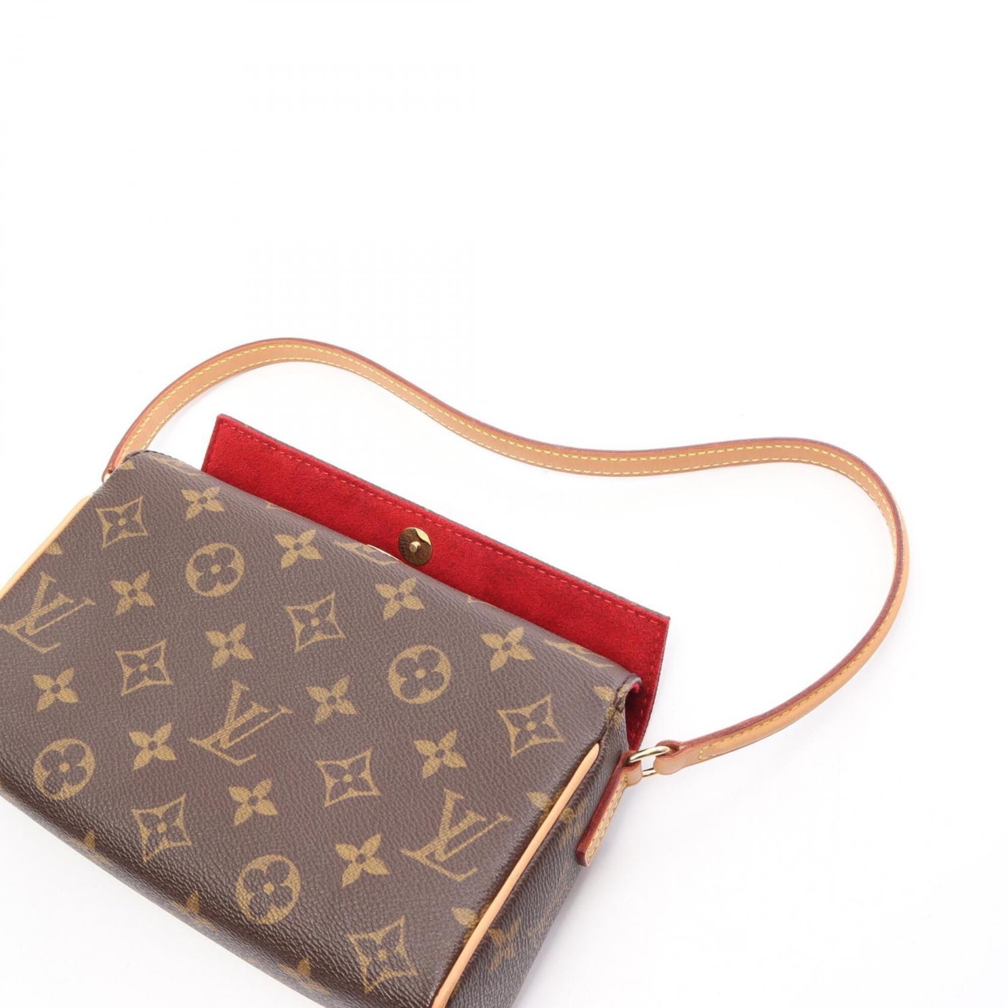 Louis Vuitton Brown Coated Canvas Pvc Monogram Leather Handbag (Pre-Owned)