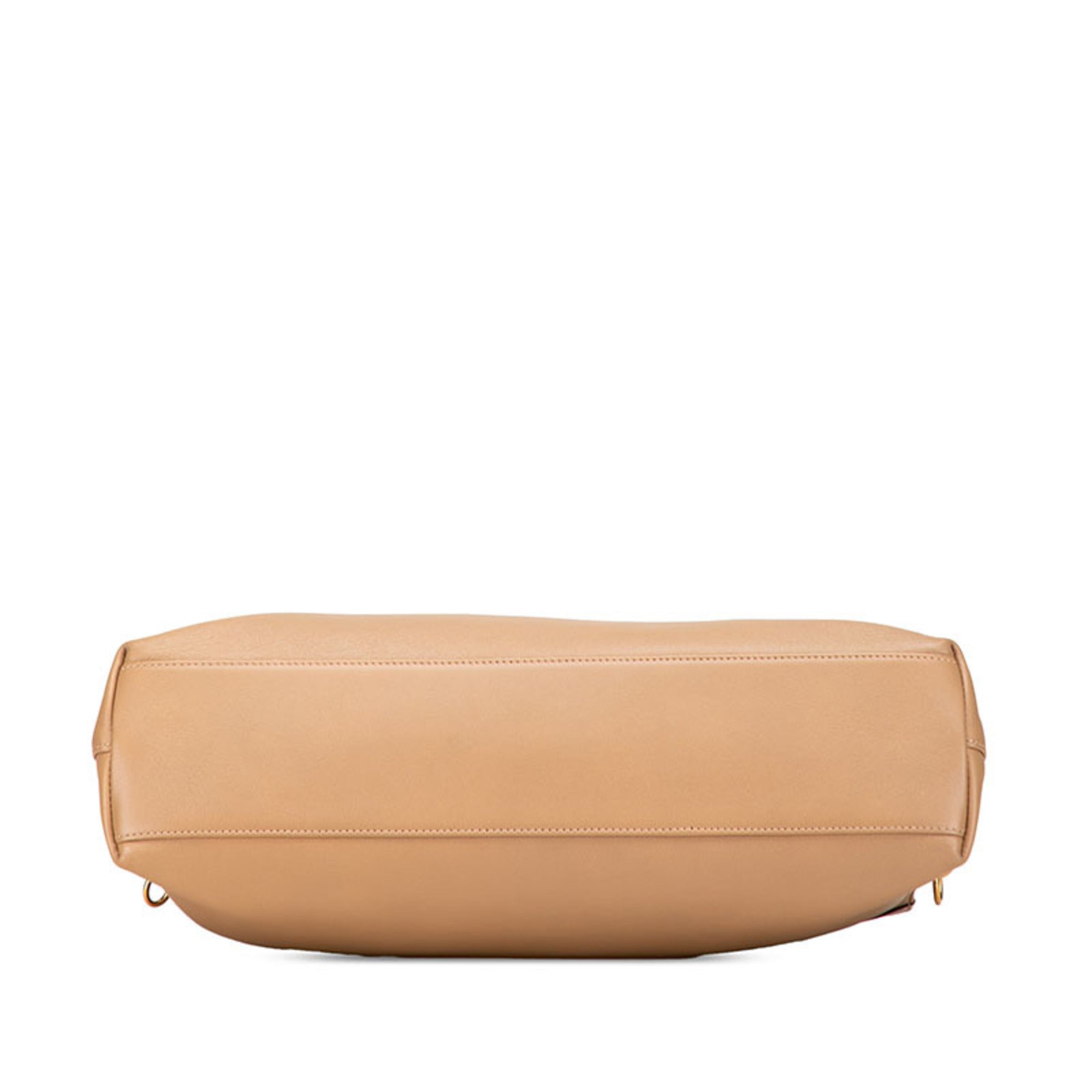 Gucci Beige Leather Handbag Shoulder Bag (Pre-Owned)