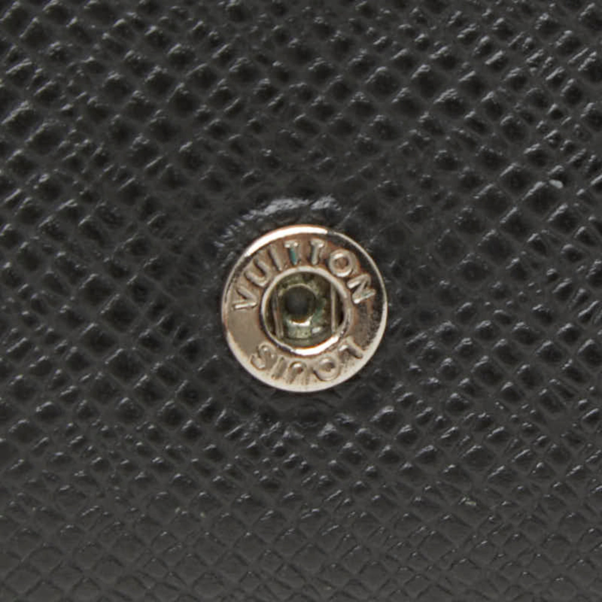 Louis Vuitton Ardoise Black Leather Coin Purse/Coin Case (Pre-Owned)